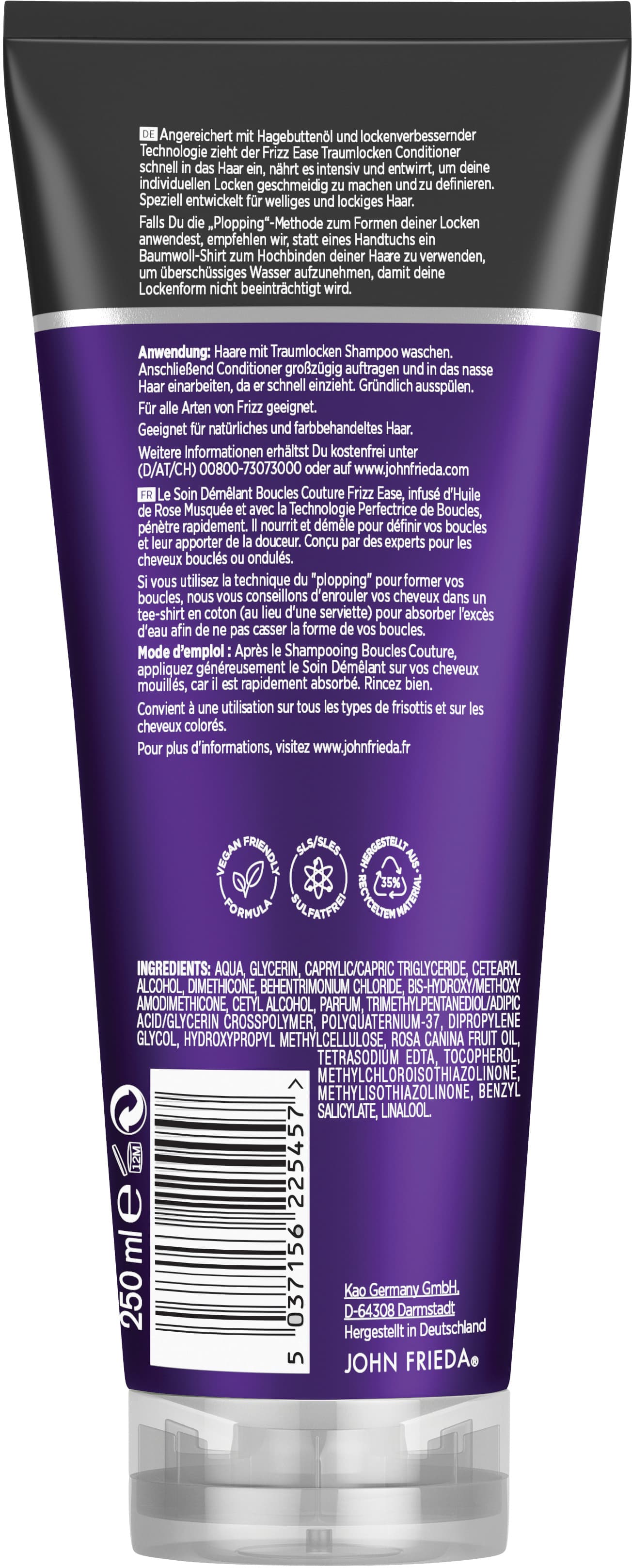 Produktbild John Frieda Frizz Ease Traumlocken Conditioner 250ml 2 von 2