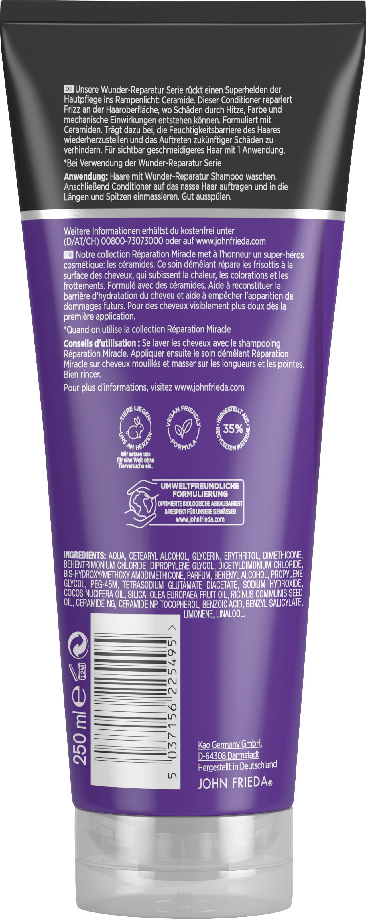 Produktbild John Frieda Frizz Ease Wunder-Reparatur Conditioner 250ml 2 von 2