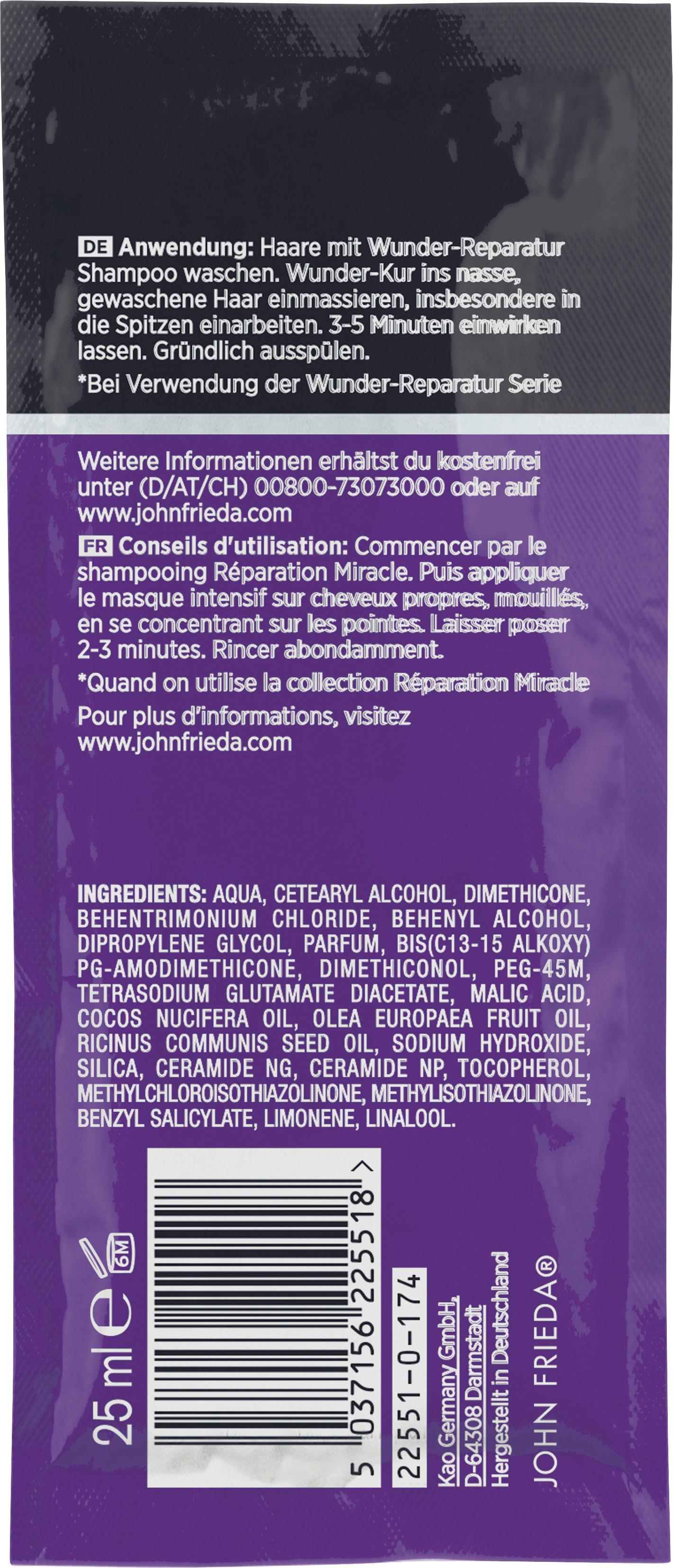 Produktbild John Frieda Frizz Ease Wunder-Kur Sachet 25ml 2 von 2
