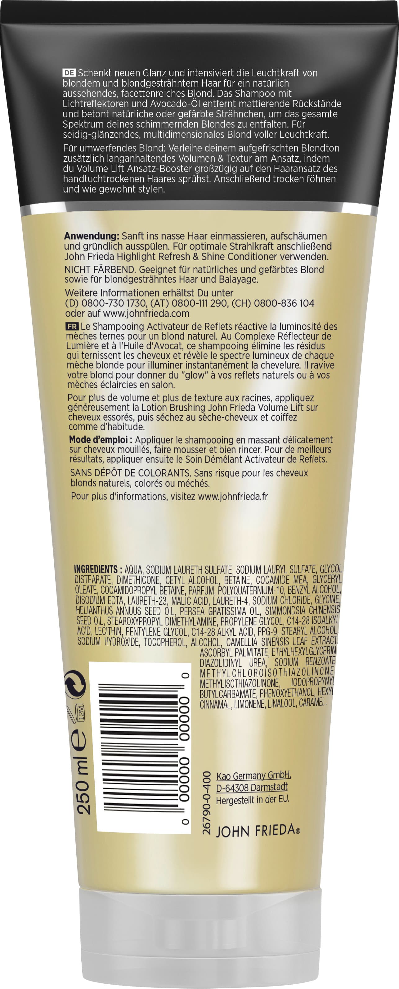 Produktbild John Frieda Highlight Refresh & Shine Shampoo 250ml 2 von 2