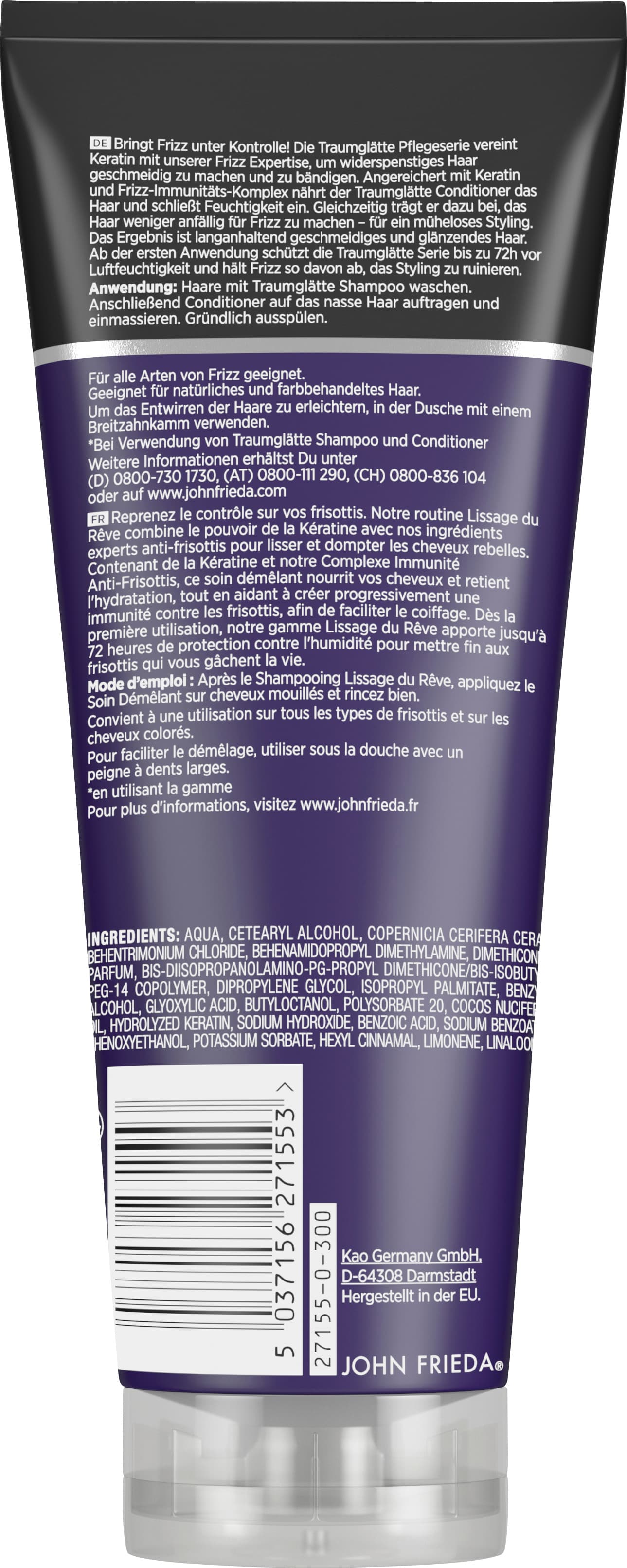 Produktbild John Frieda Frizz Ease Traumglätte Conditioner 250 ml 2 von 2
