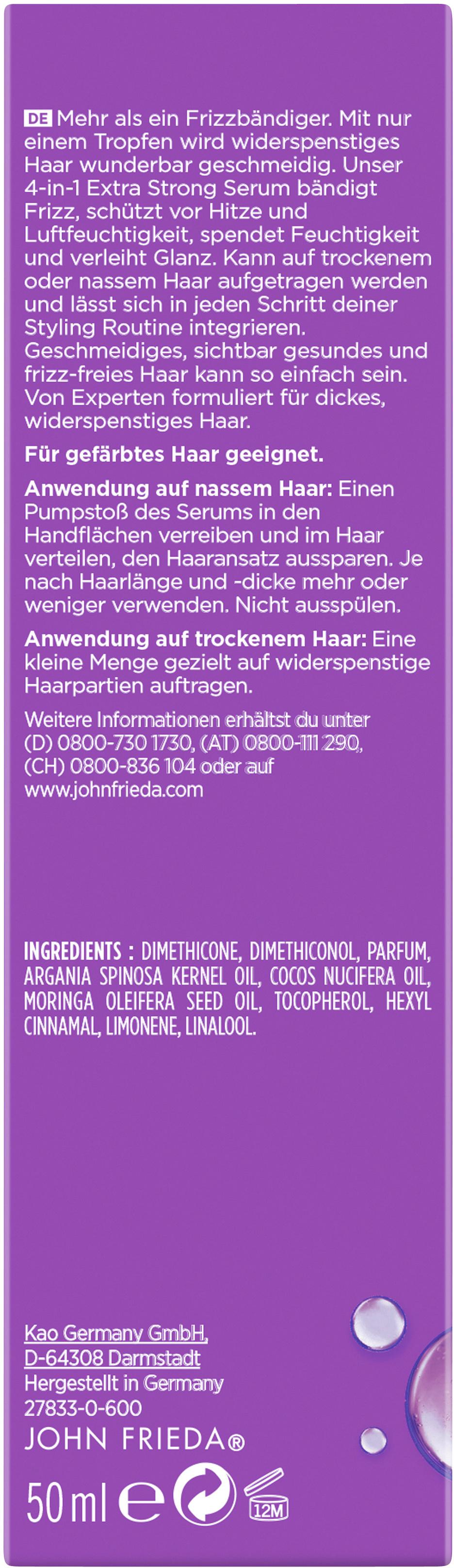Produktbild John Frieda Frizz Ease Extra Strength Serum 2 von 2