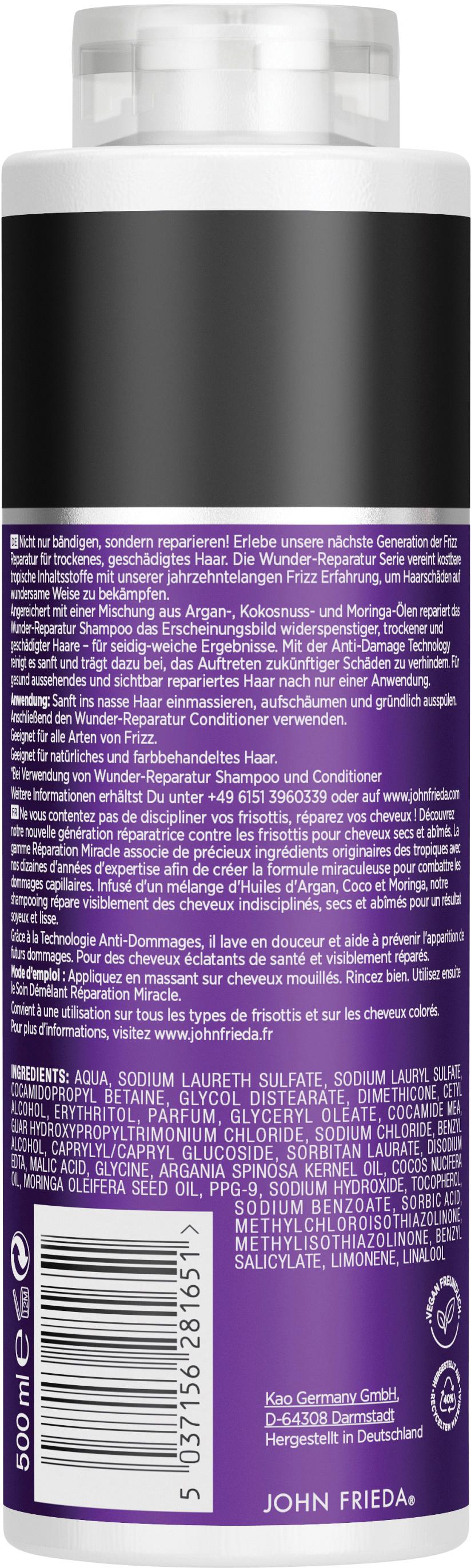 Produktbild JOHN FRIEDA FRIZZ ease Wunder-Reparatur Shampoo 500 ml 2 von 2