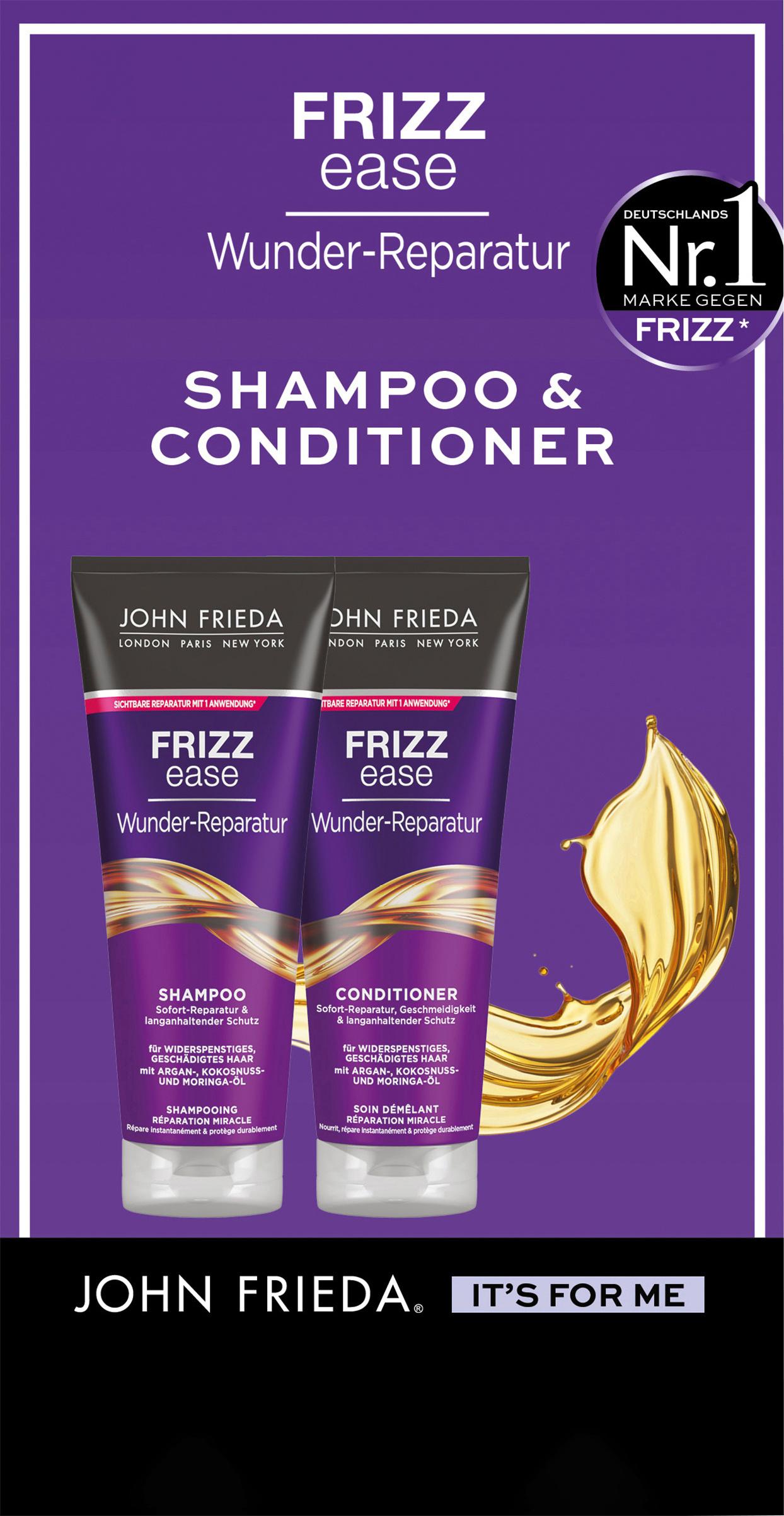 John Frieda Frizz Ease Duo Wunder-Reparatur Shampoo + Condtioner