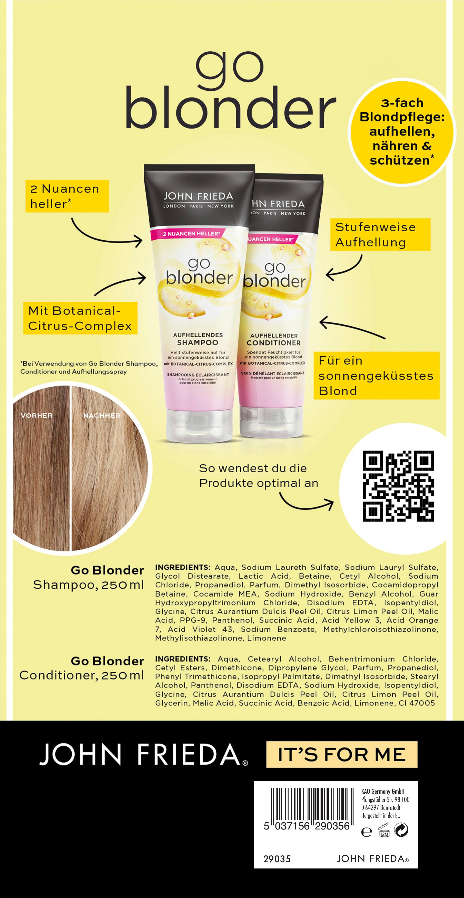 Produktbild John Frieda Sheer Blonde Duo Go Blonder Shampoo + Condtioner 2 von 2