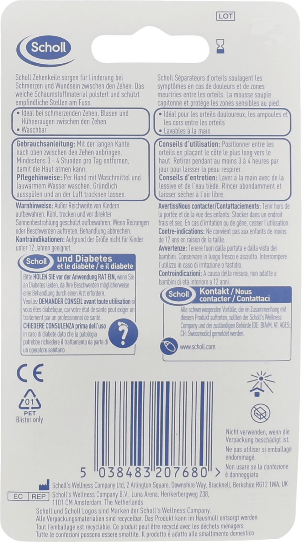Produktbild Scholl Zehenkeile 2 von 2