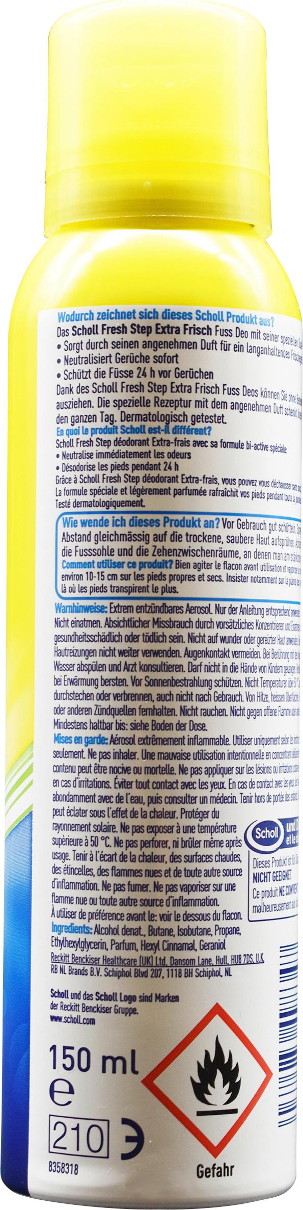 Produktbild Scholl Fresh Step Fuß Deo Extra Frisch 3 von 6
