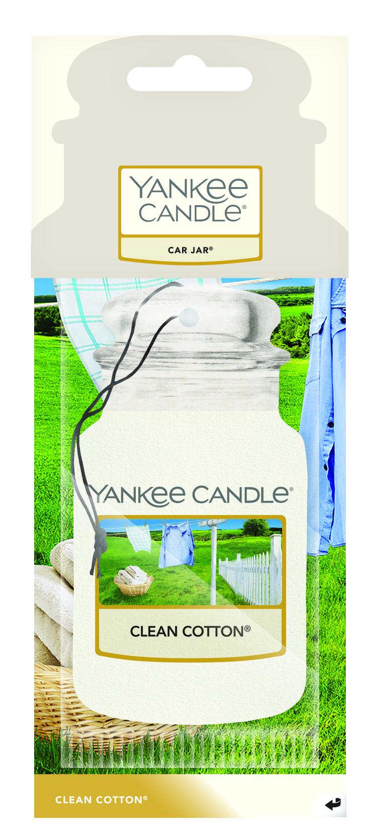 Yankee Candle Car Jar Paper Clean Cotton