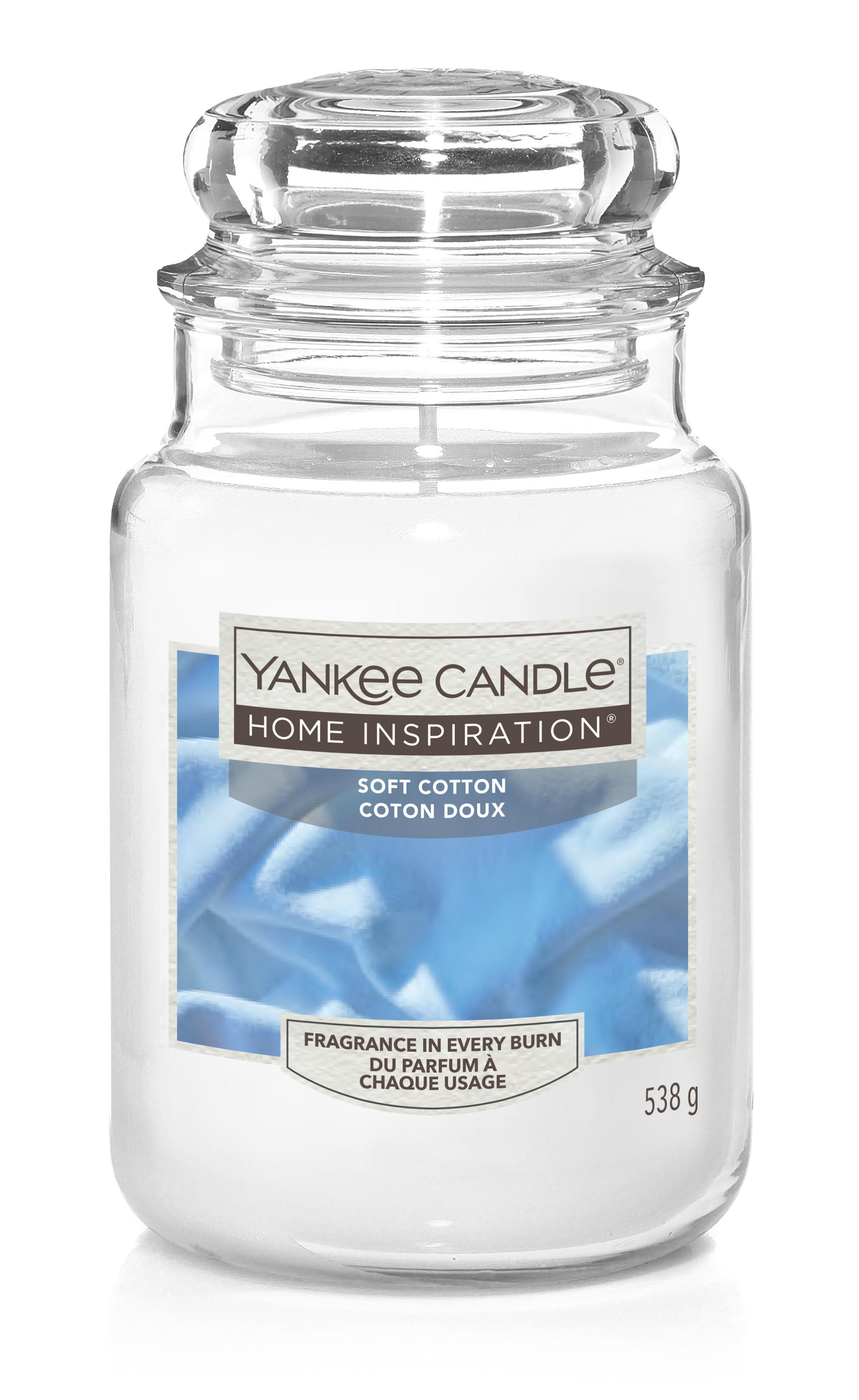 Yankee Candle Home Inspiration Große Kerze im Glas Soft Cotton