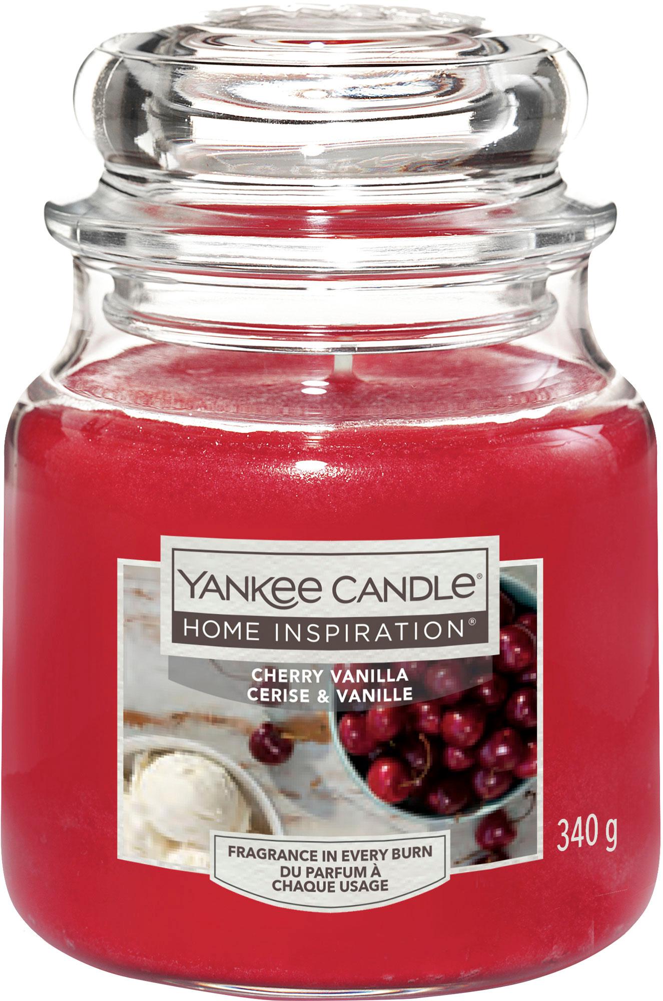 Yankee Candle Home Inspiration Mittelgroße Kerze im Glas Cherry Vanilla