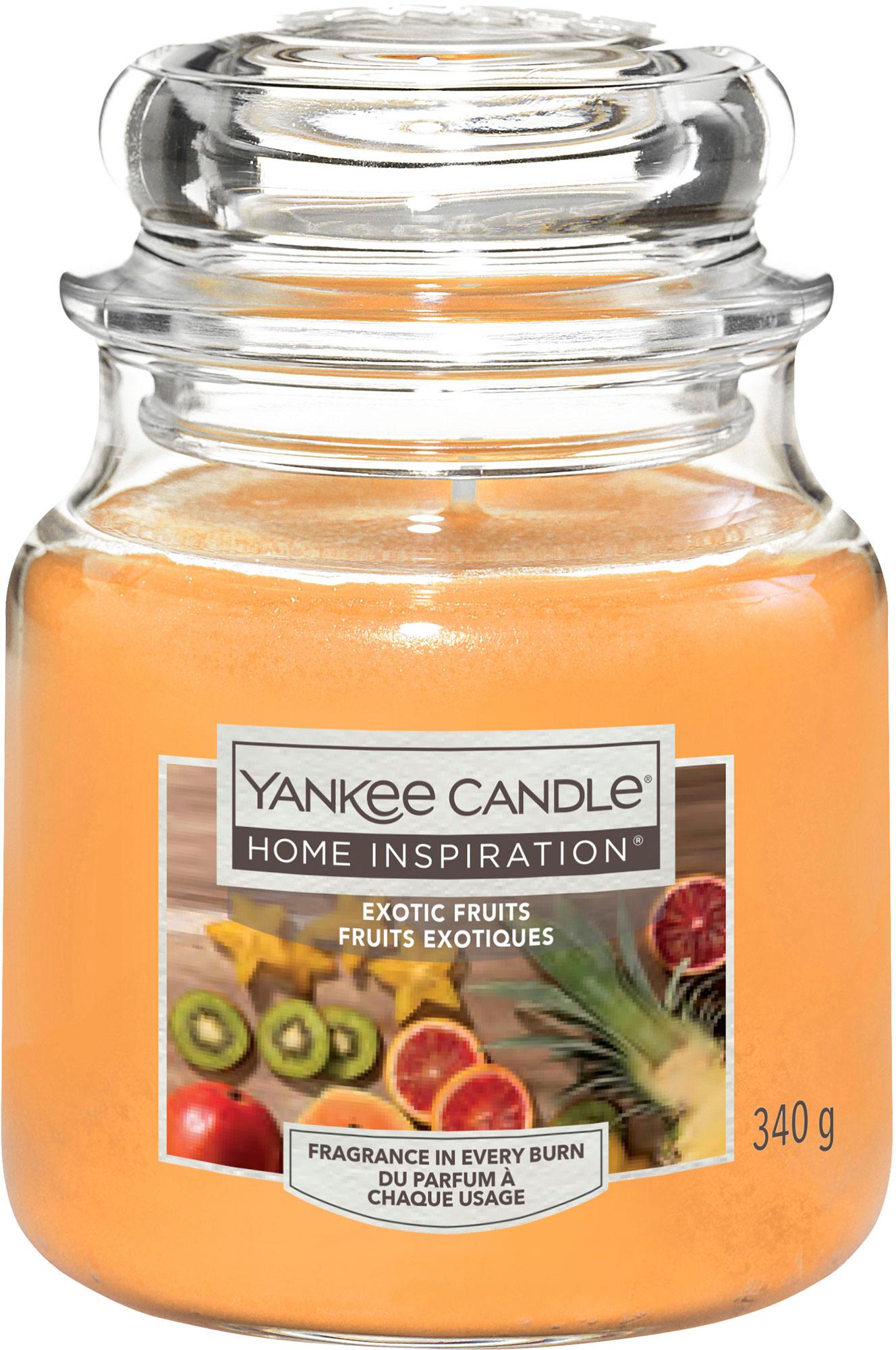 Yankee Candle Home Inspiration Mittelgroße Kerze im Glas Exotic Fruits