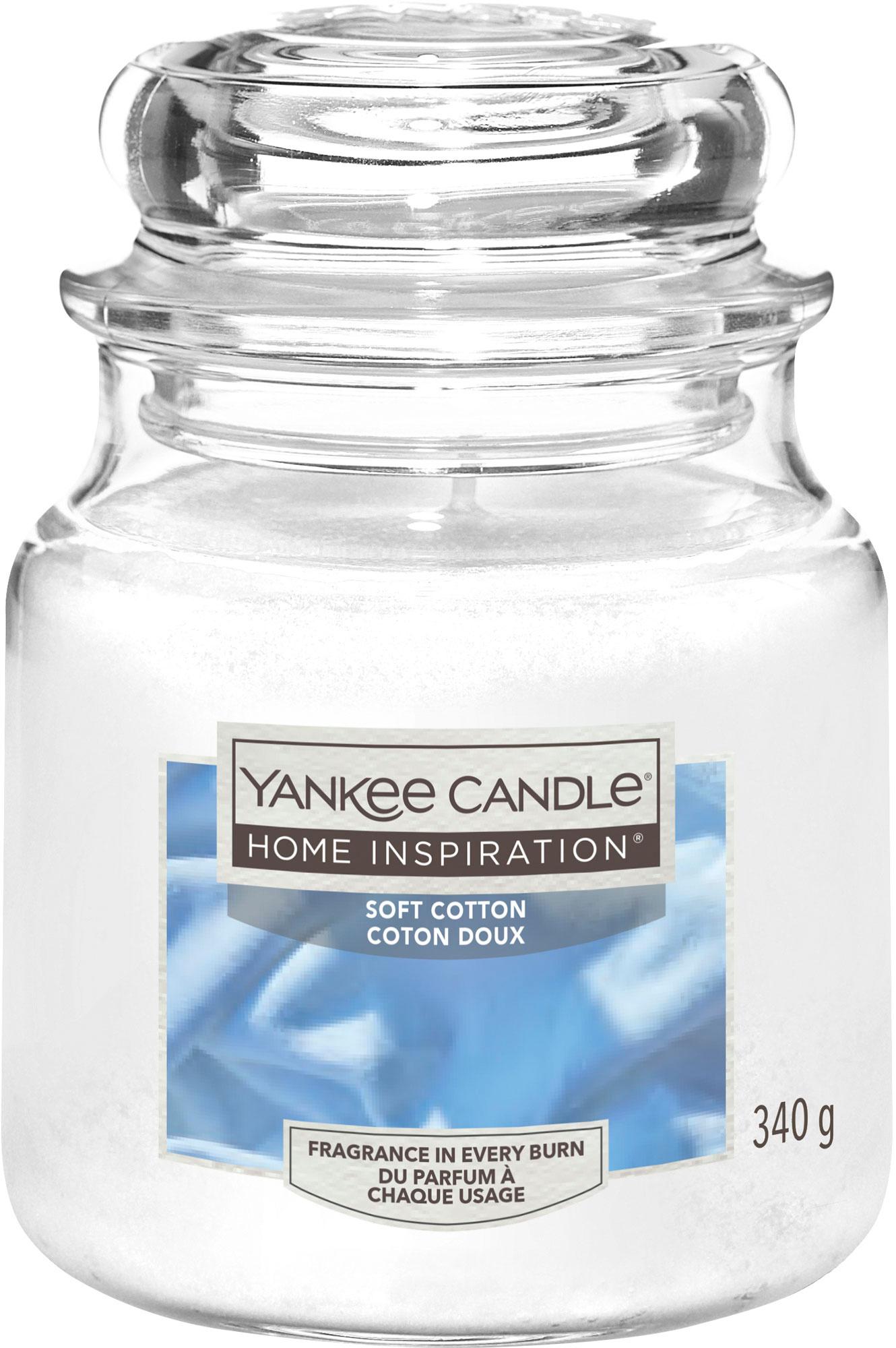 Yankee Candle Home Inspiration Mittelgroße Kerze im Glas Soft Cotton