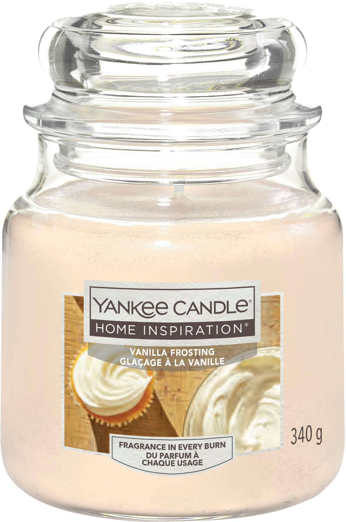 Yankee Candle Home Inspiration Mittelgroße Kerze im Glas Vanilla Frosting