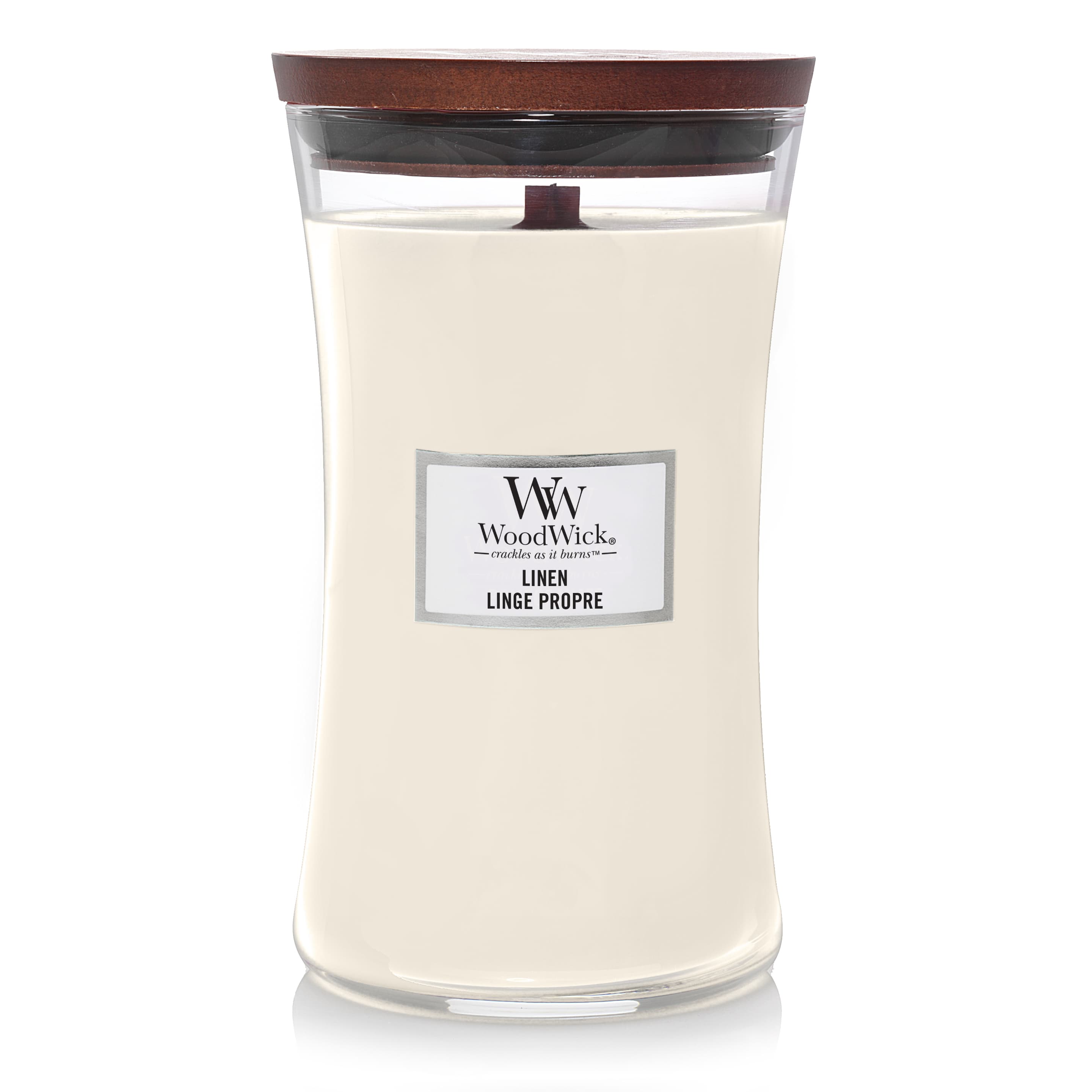 WoodWick Duftkerze Große Kerze Linen