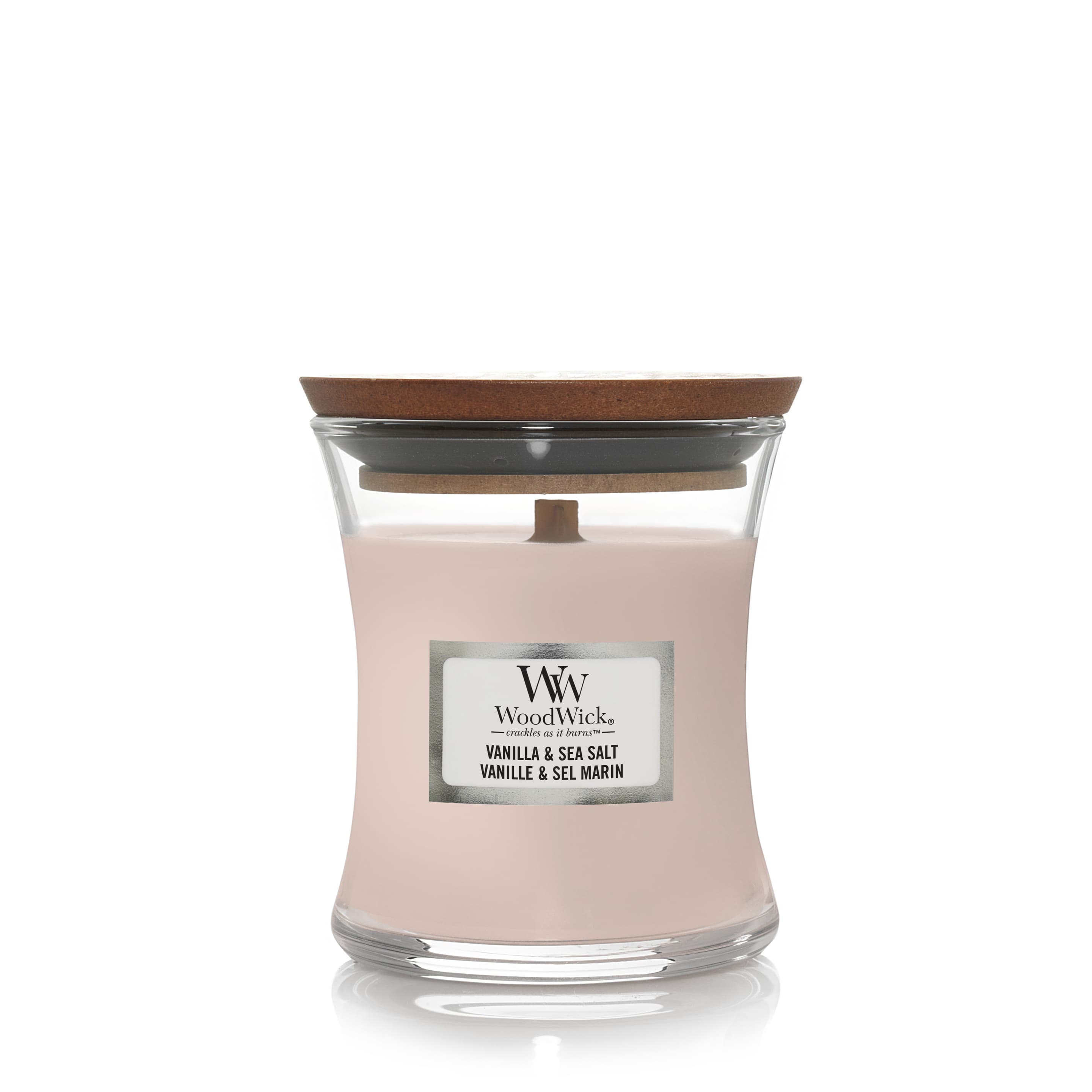 WoodWick Duftkerze Mini Kerze Vanilla & Sea Salt