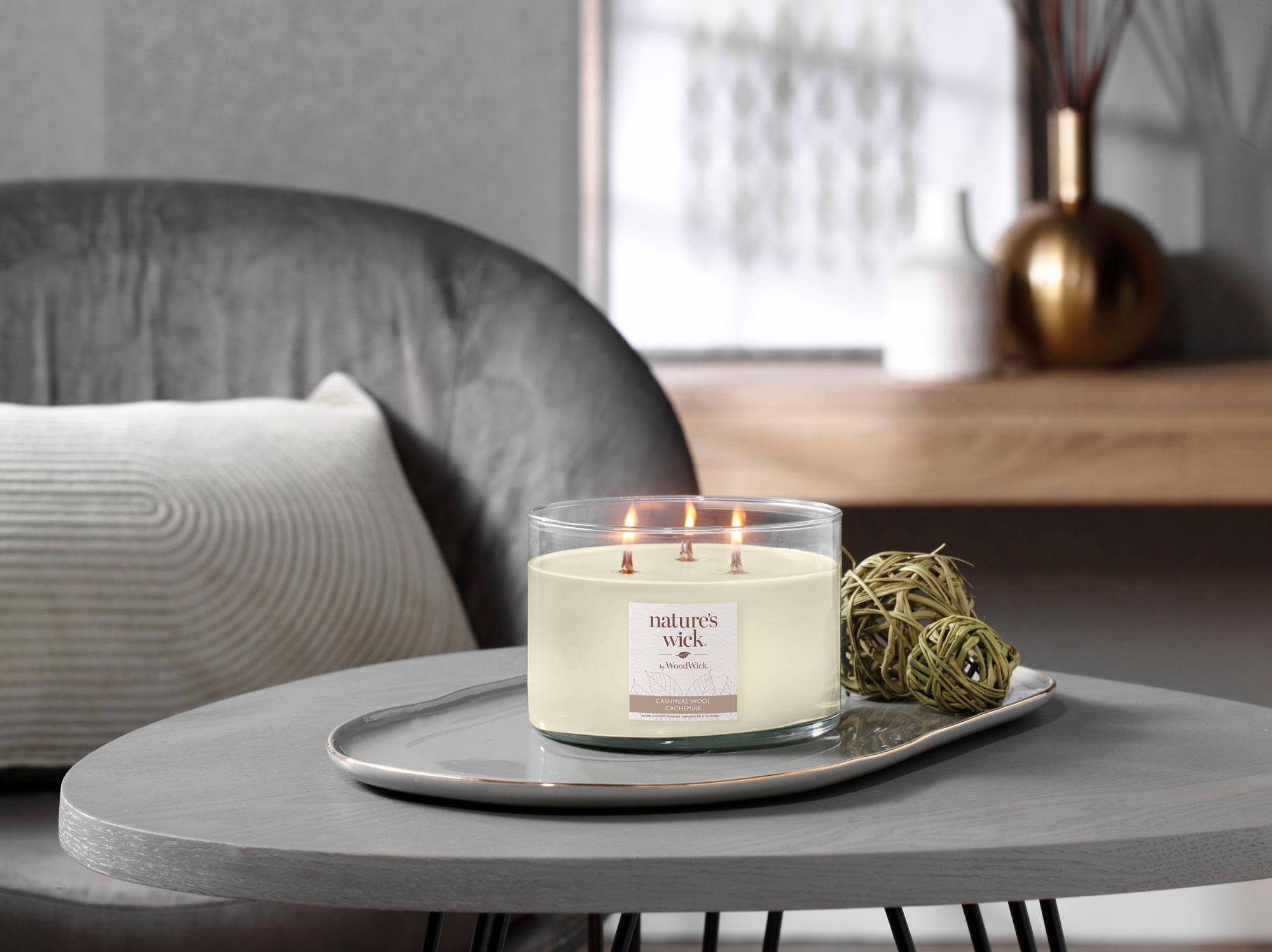 Produktbild nature's wick 3-Docht-Kerze im Glas Cashmere Wool 2 von 2