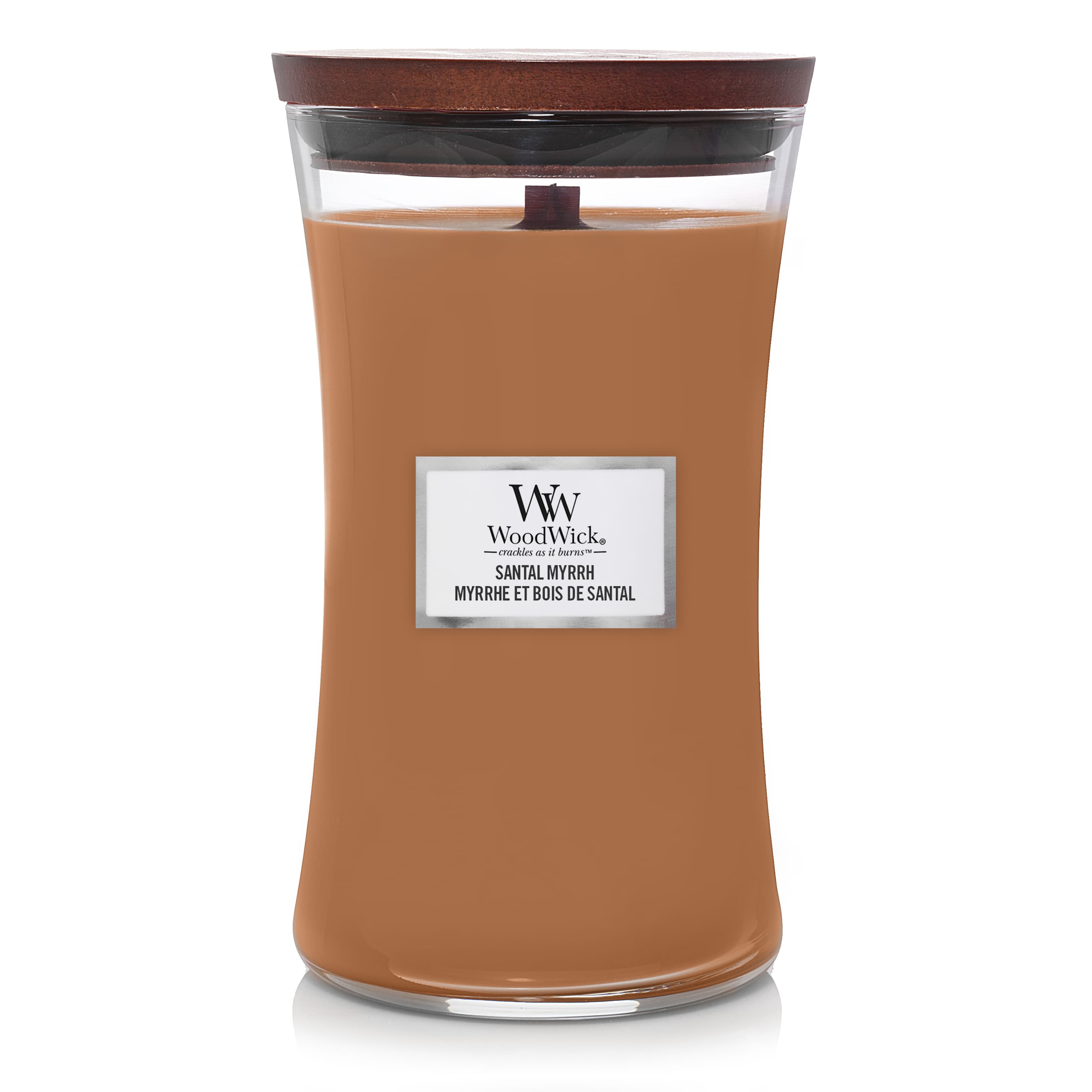 WoodWick Duftkerze Große Kerze Santal Myrrh