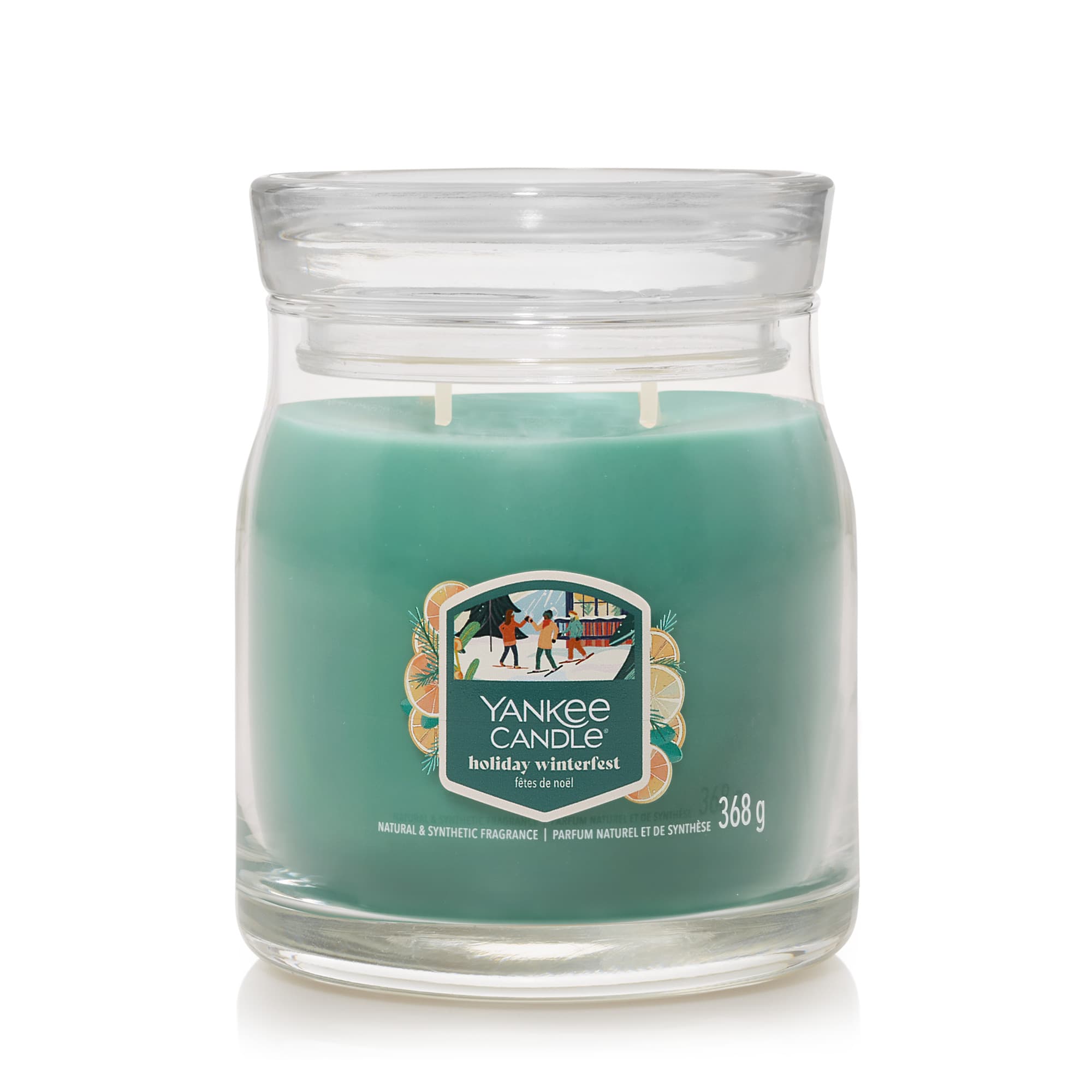 Yankee Candle Duftkerze Signature Mittelgroße Kerze im Glas Holiday Winterfest