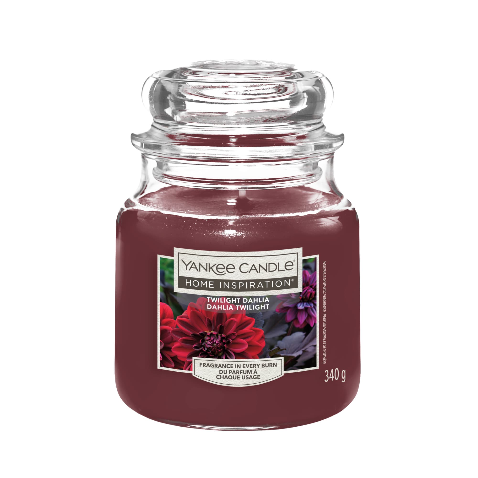 Yankee Candle Home Inspiration Mittelgroße Kerze im Glas Twilight Dahlia