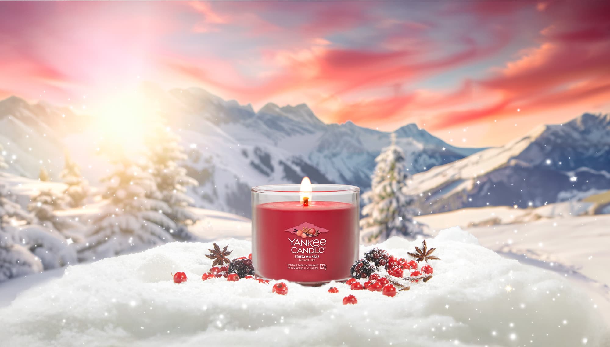 Produktbild Yankee Candle Duftkerze Signature Small Tumbler Santa on Skis 2 von 2