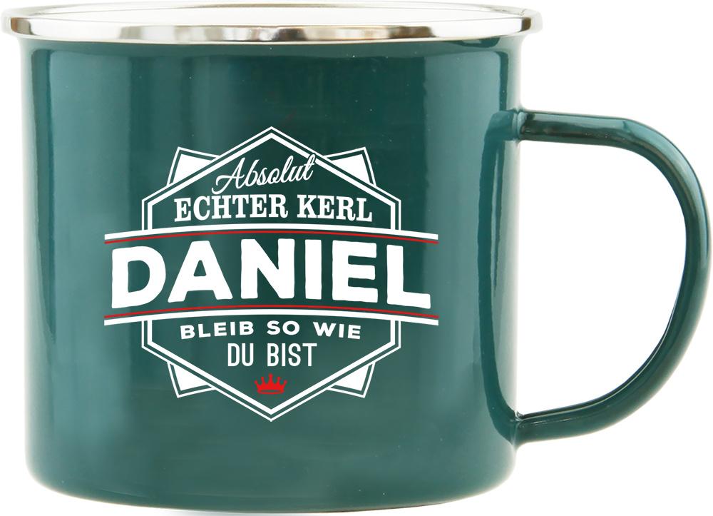 H&H Echter Kerl Emaille-Becher Daniel