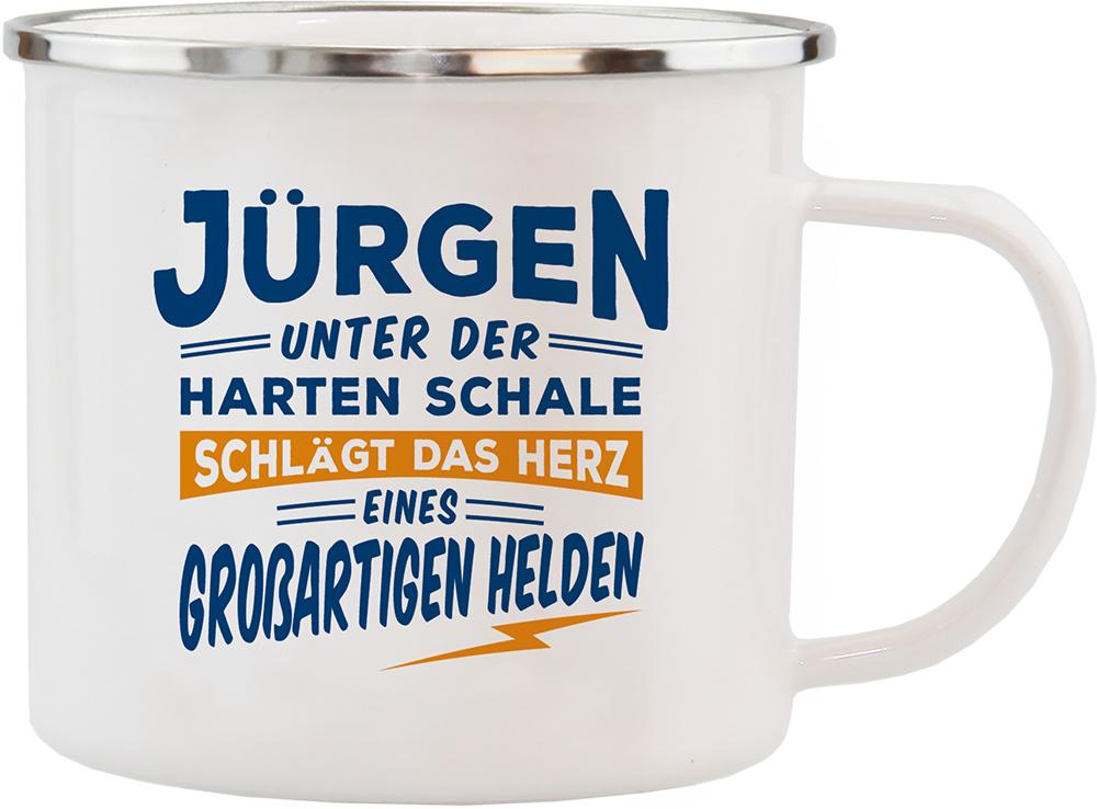 H&H Echter Kerl Emaille-Becher Jürgen
