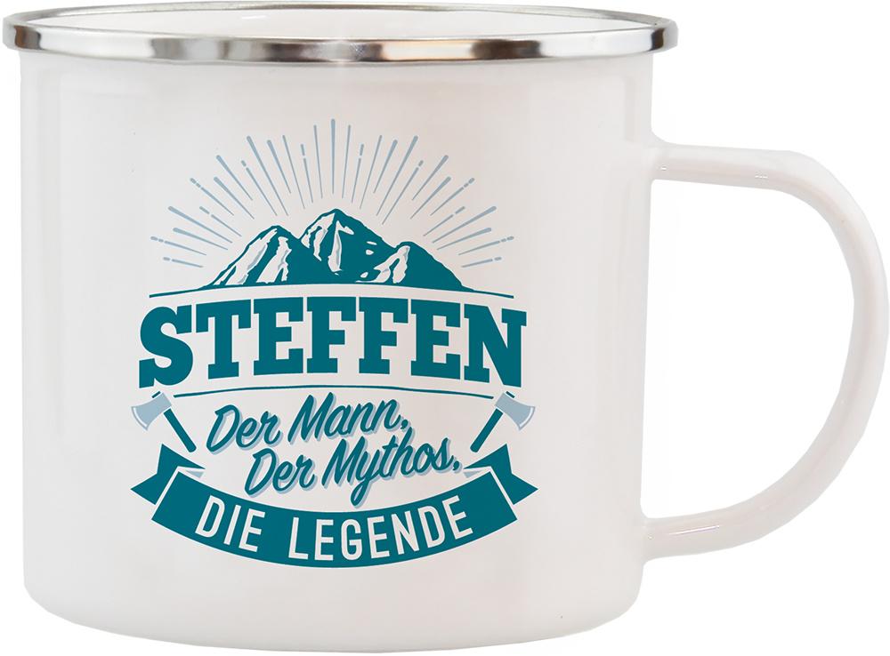 H&H Echter Kerl Emaille-Becher Steffen