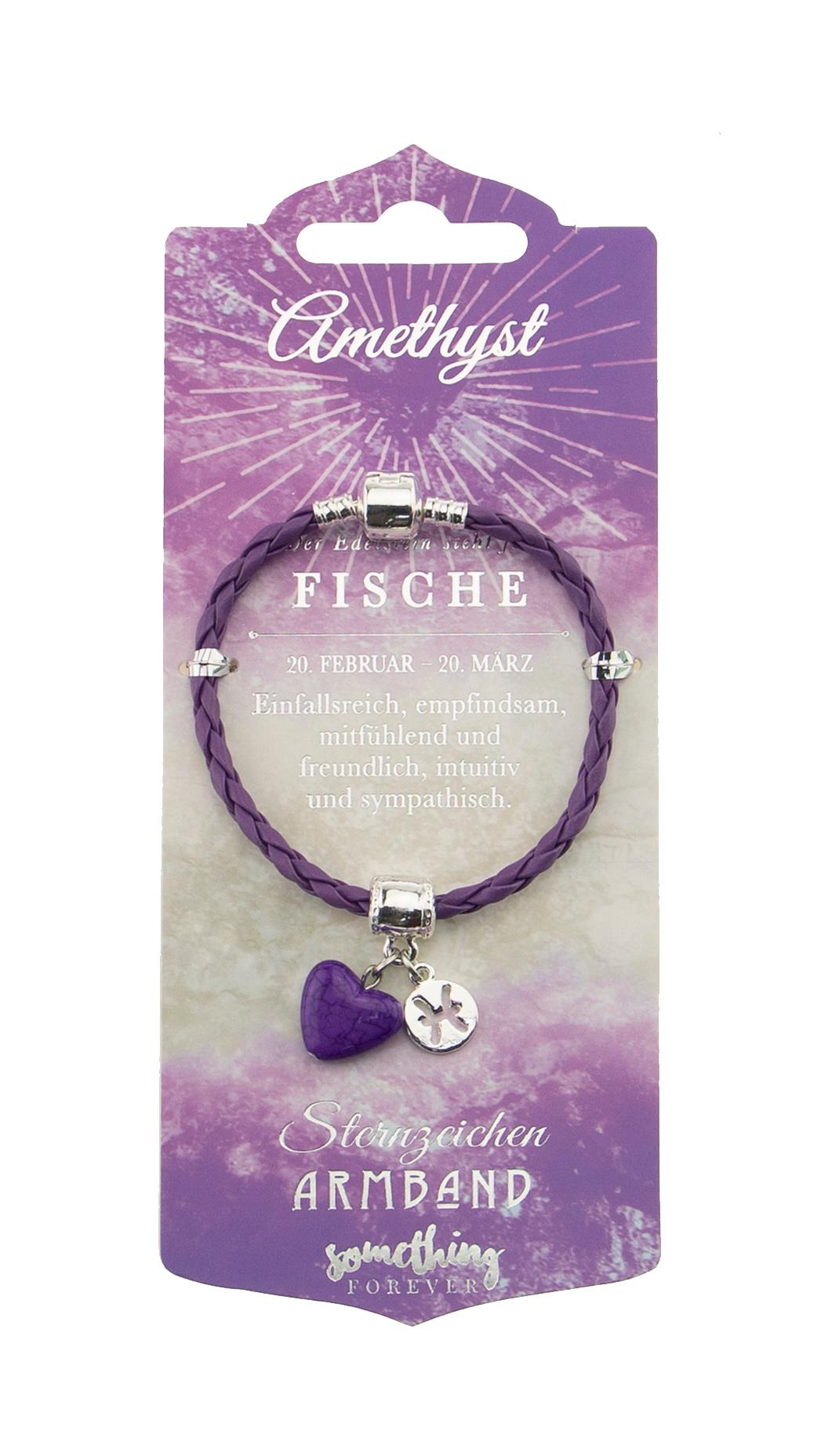 H&H Edelstein Leder-Armband Fische