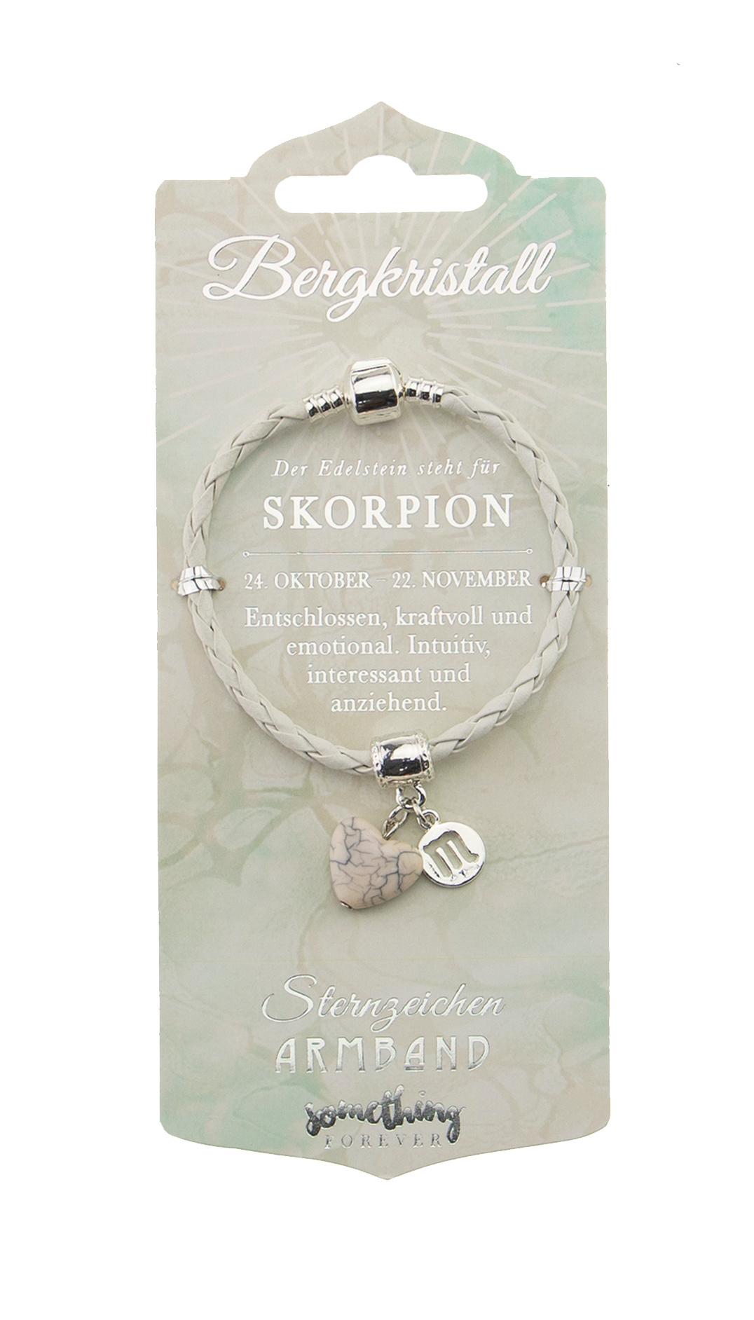 H&H Edelstein Leder-Armband Skorpion
