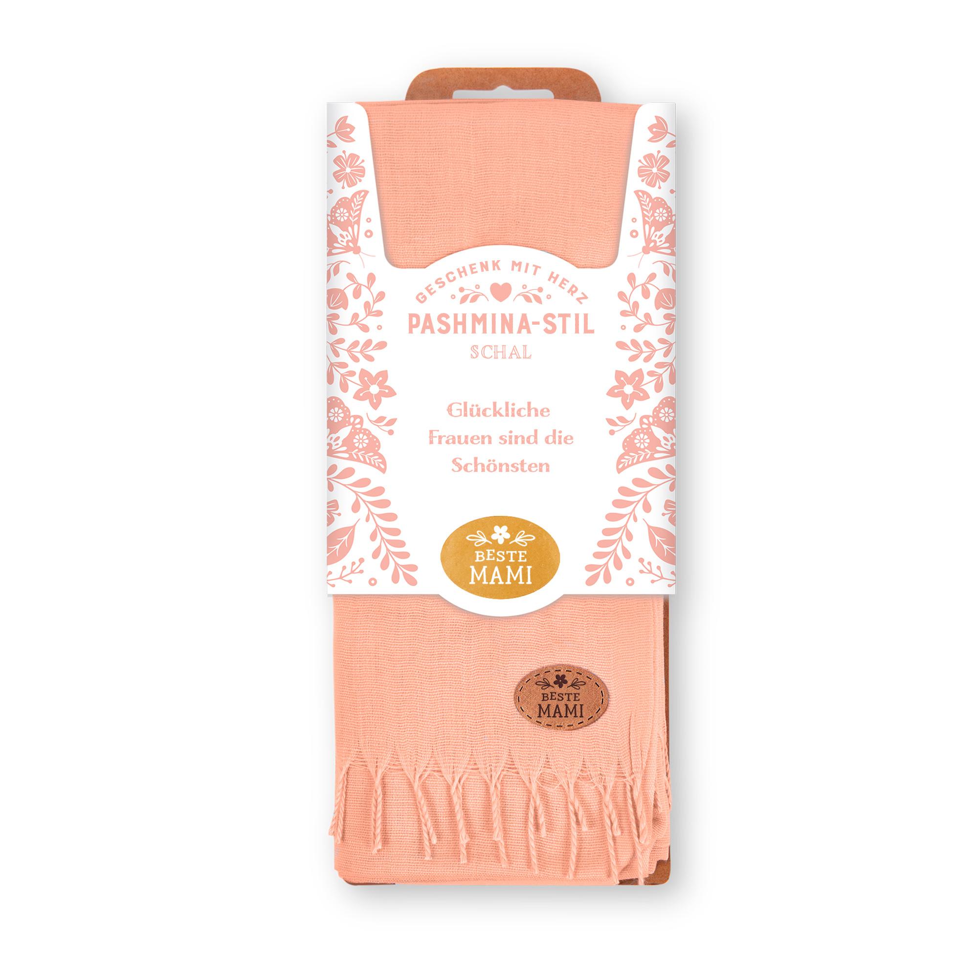 H&H Schal Beste Mami (peach)