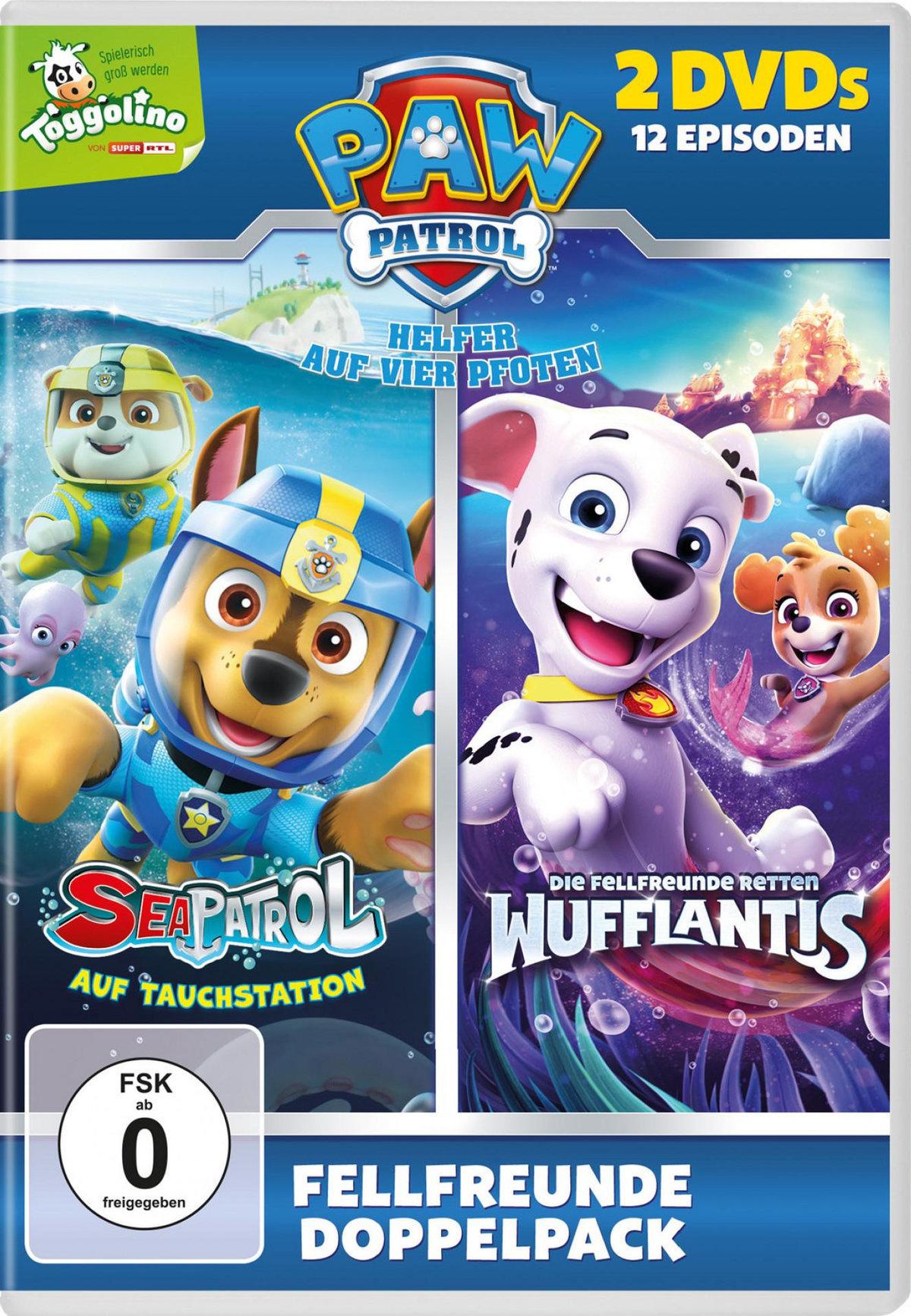Paw Patrol - Sea Patrol&Paw Patrol - Die Fellfreunde retten Wufflantis  [2 DVDs]