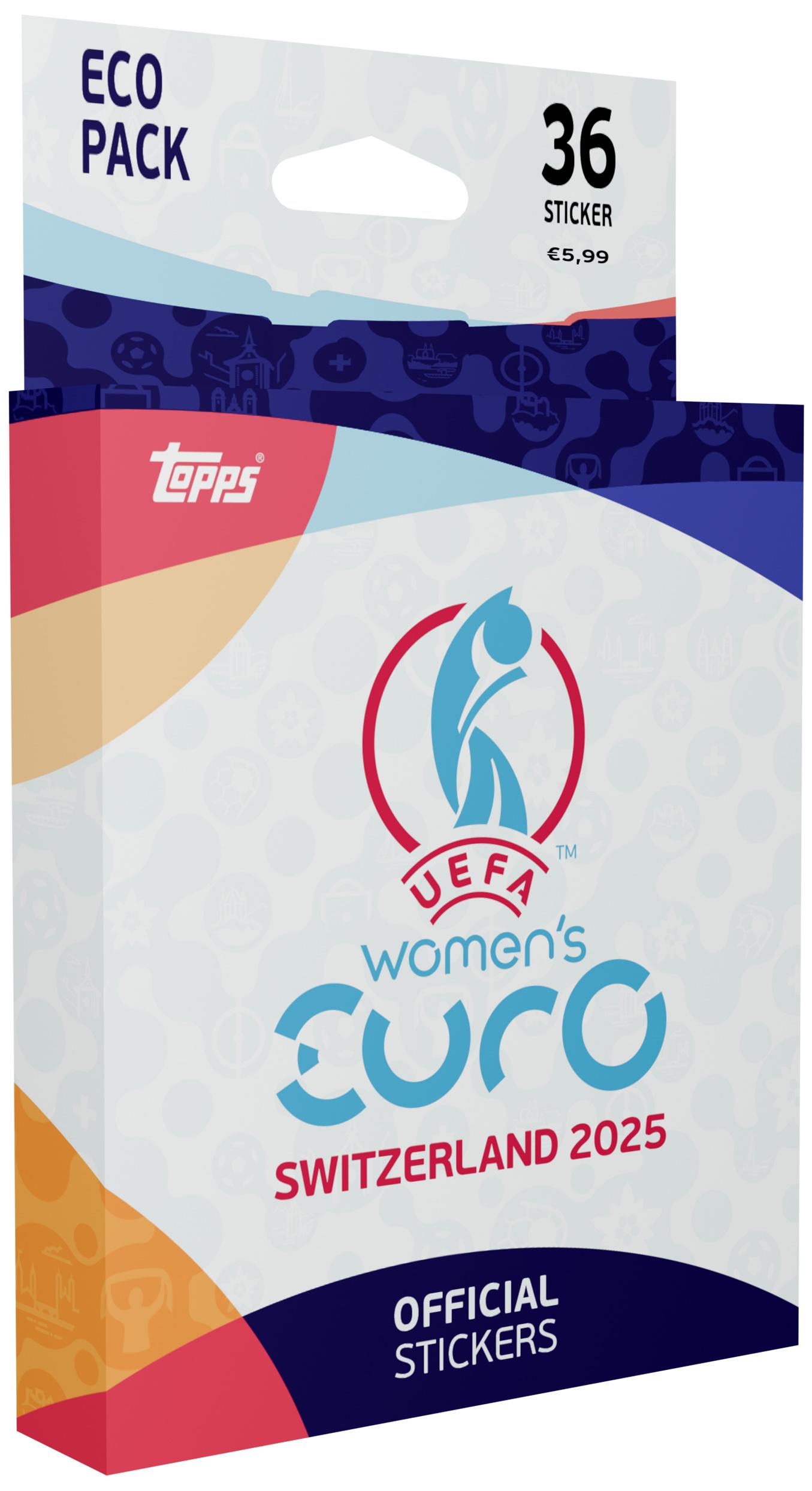 Topps - UEFA Women's Euro 2025 Sticker ECO Pack