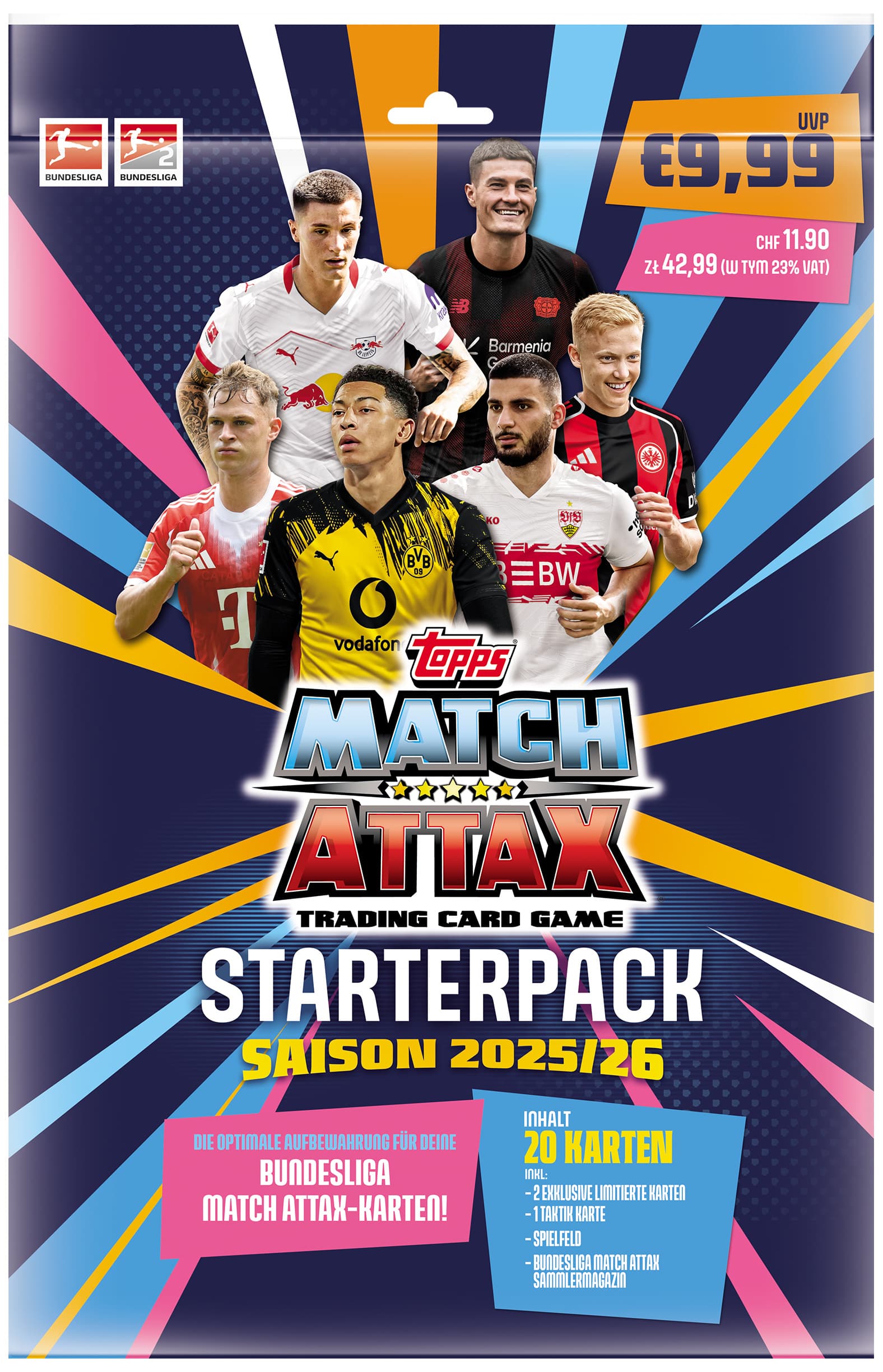 Topps Match Attax Bundesliga 2025/2026 – Starterpack mit Sammelmappe & exklusiven Karten