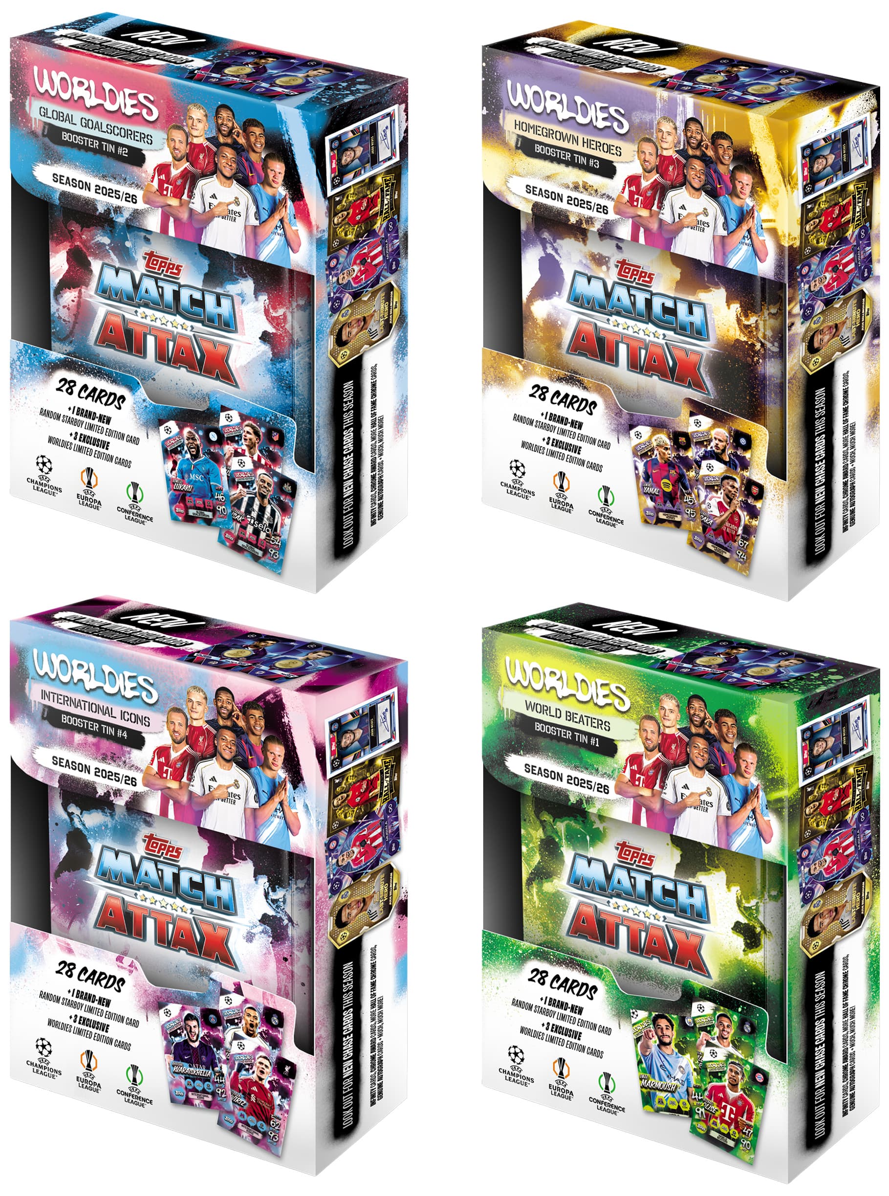 Topps - Match Attax UEFA Champions League 2025/2026 – Mini Tin, sortiert, 1 Stück