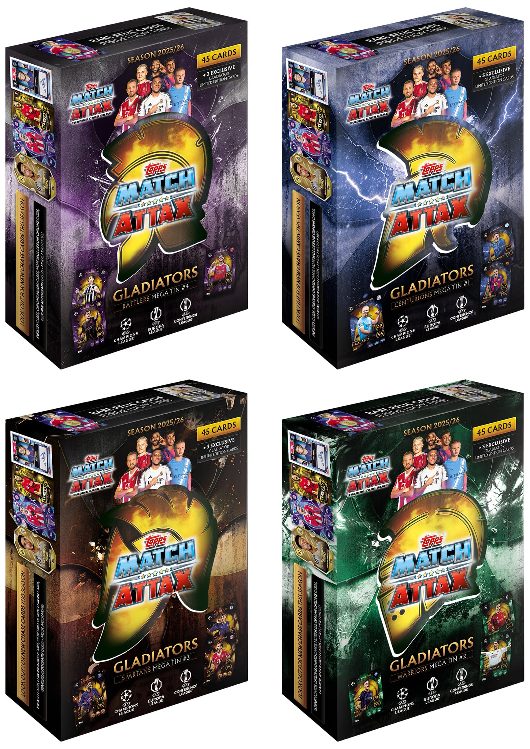 Topps Match Attax UEFA Champions League 2025/2026 – Mega Tin, sortiert, 1 Stück