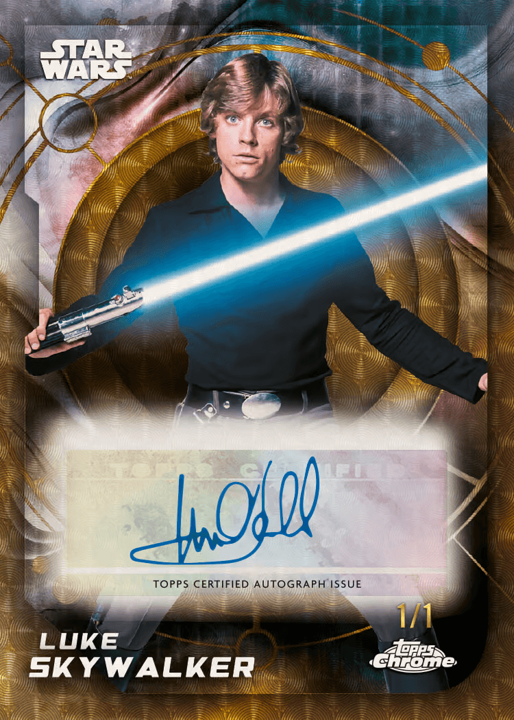 Topps Chrome Star Wars 2026 Value Box mit 32 Trading Cards und 4 RayWave Refractor Parallels