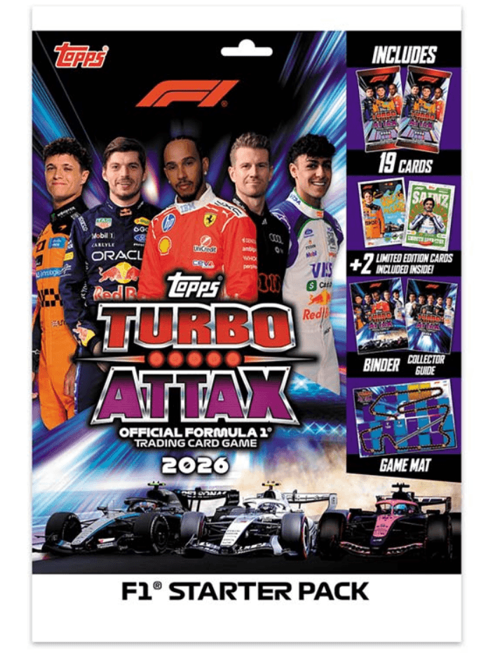 TOPPS F1 Turbo Attax 2026 Starter Pack mit Binder und Limited-Edition-Karten