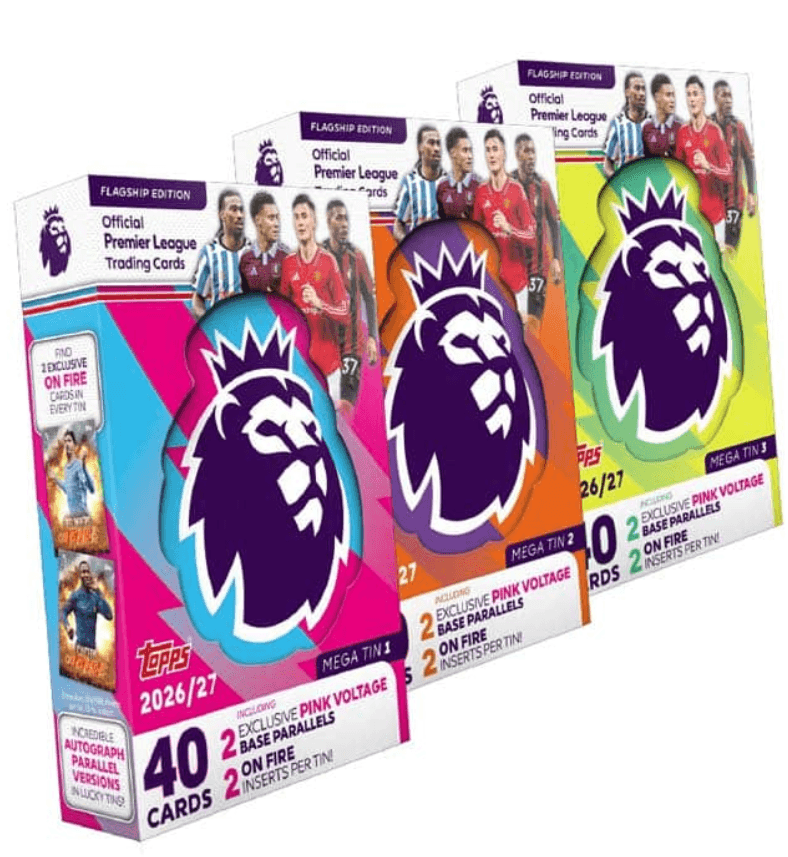 Topps Flagship Premier League Trading Cards 2026/2027 – MEGA TIN sortiert (keine freie Auswahl)
