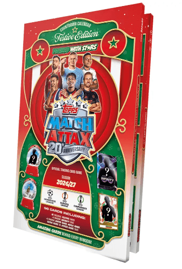 Topps Match Attax UEFA Club Competitions 2026/27 Adventskalender mit 96 Trading Cards