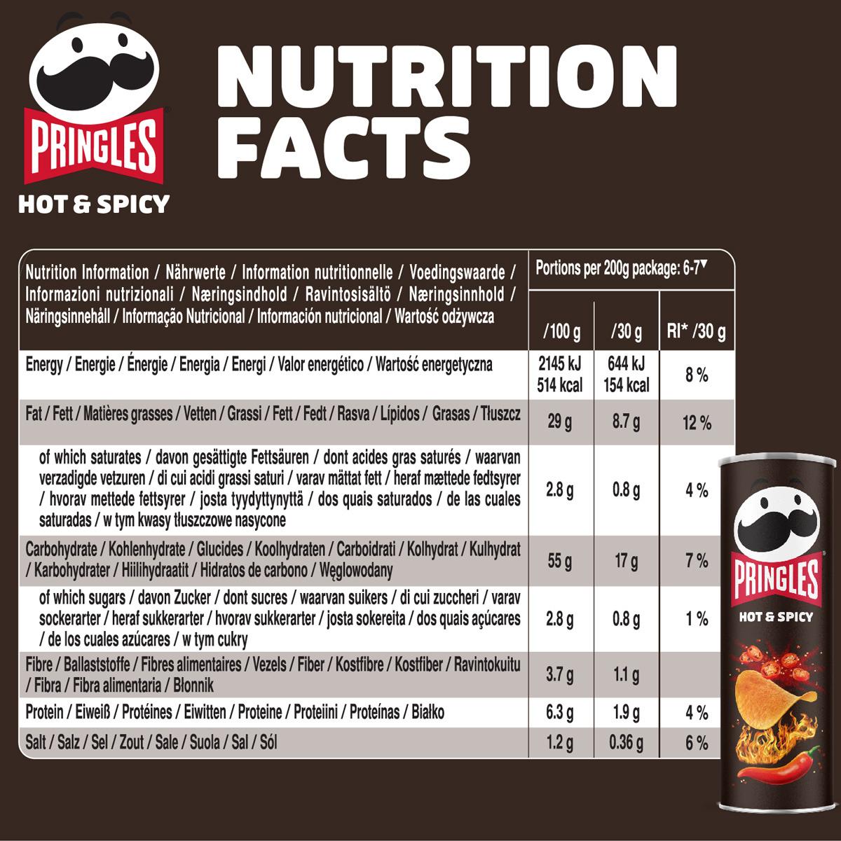 Produktbild Pringles Chips Hot&Spicy 3 von 8