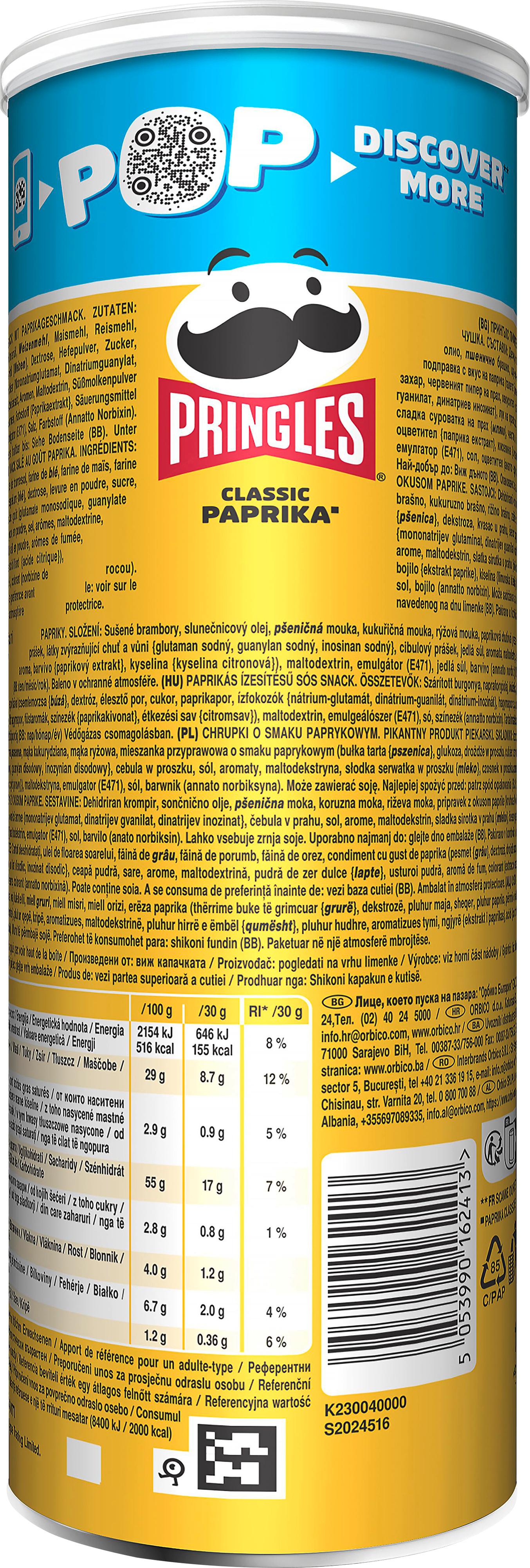 Produktbild Pringles Chips Classic Paprika 2 von 7