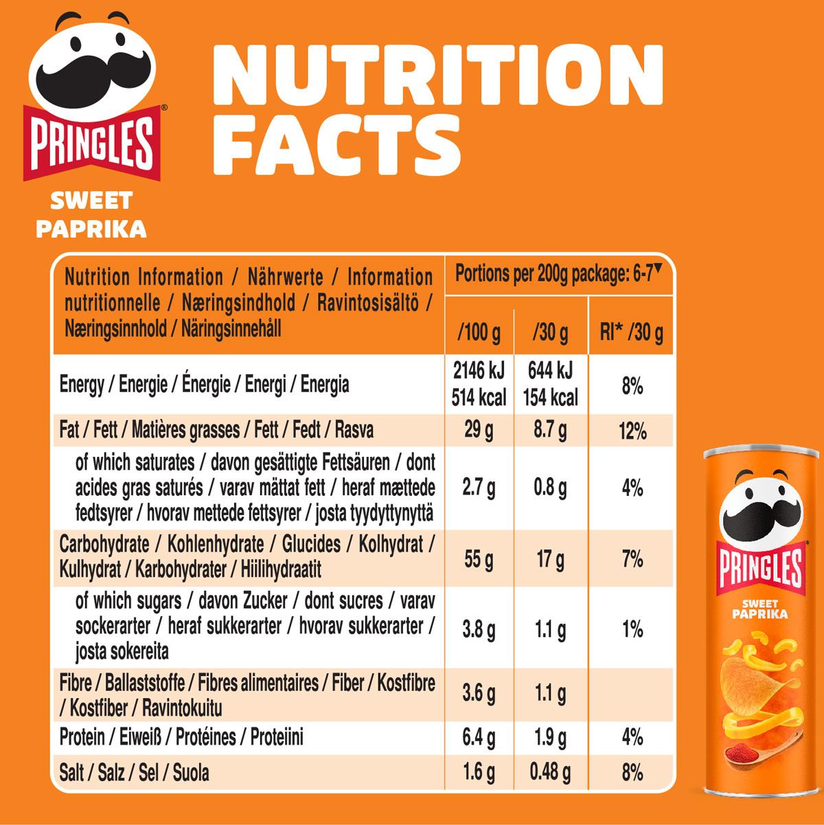 Produktbild Pringles Chips Sweet Paprika 6 von 7