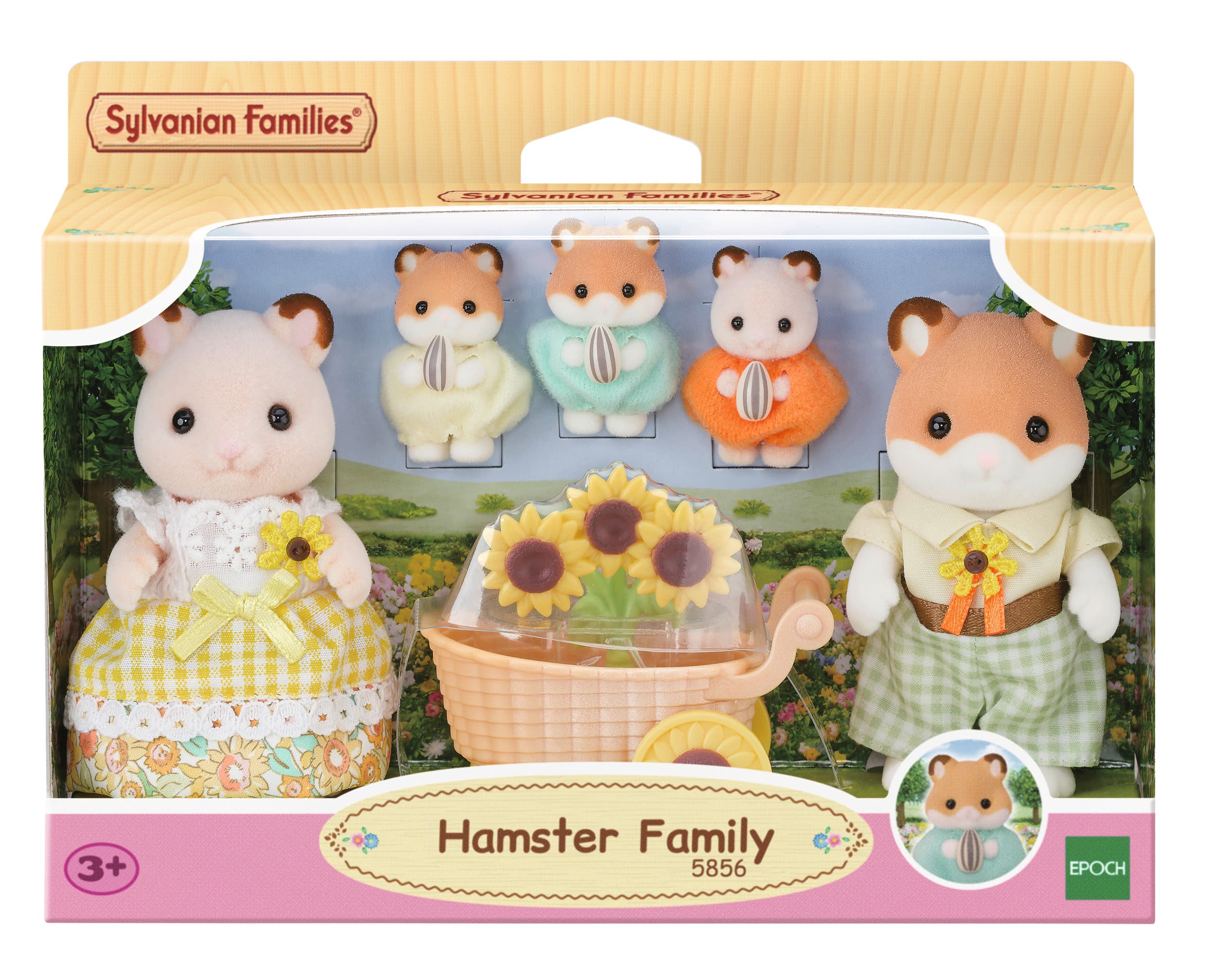 Sylvanian Families - Hamster Familie mit Kinderwagen