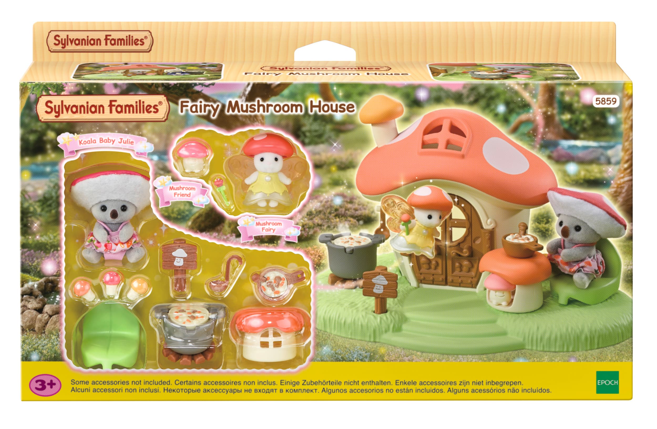 Sylvanian Families - Pilzhaus mit Feenfigur und Koala Baby