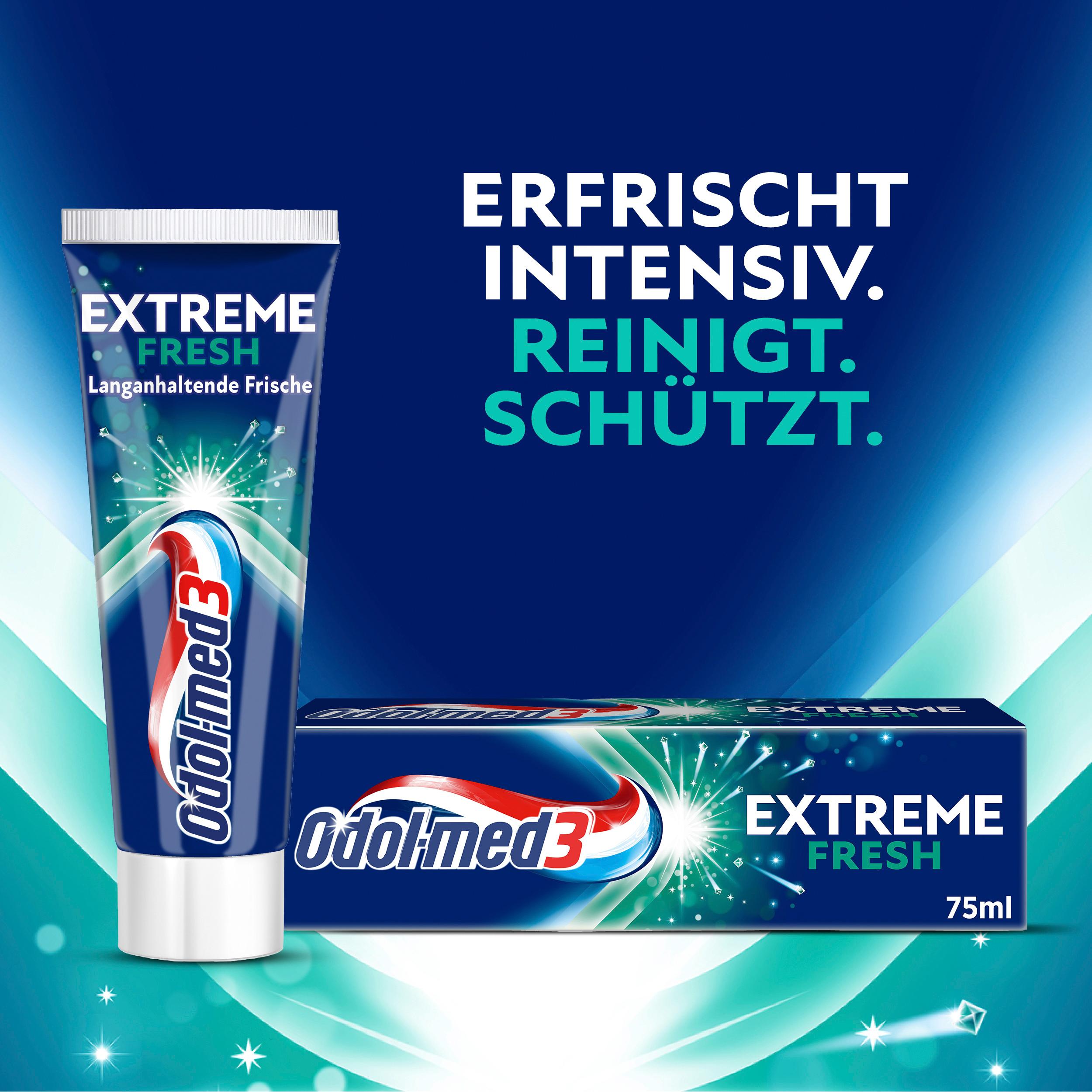 Produktbild Odol-med3 Extreme Fresh Langzeit-Frische Zahncreme 75ml 5 von 11