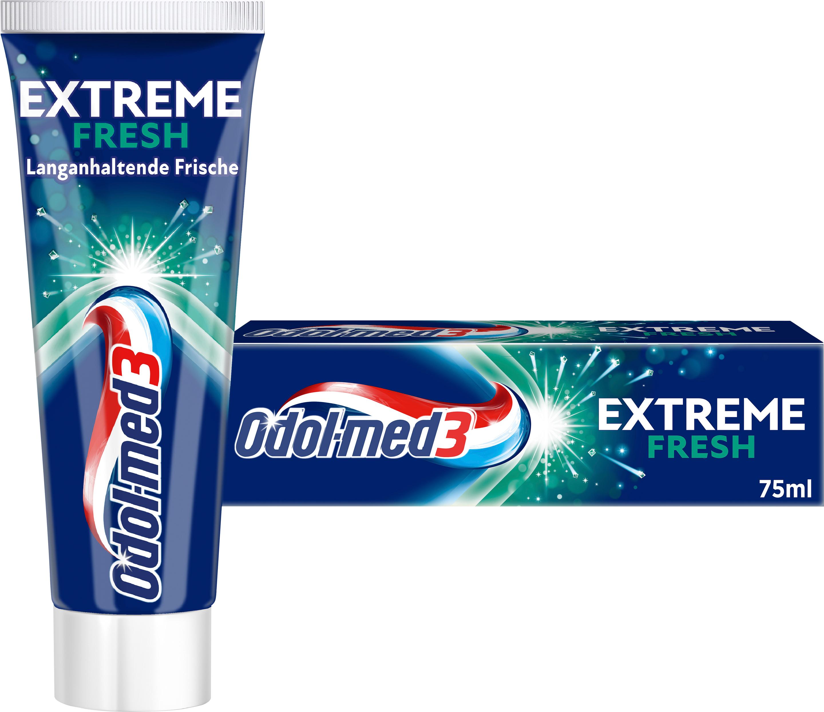 Produktbild Odol-med3 Extreme Fresh Langzeit-Frische Zahncreme 75ml 9 von 11