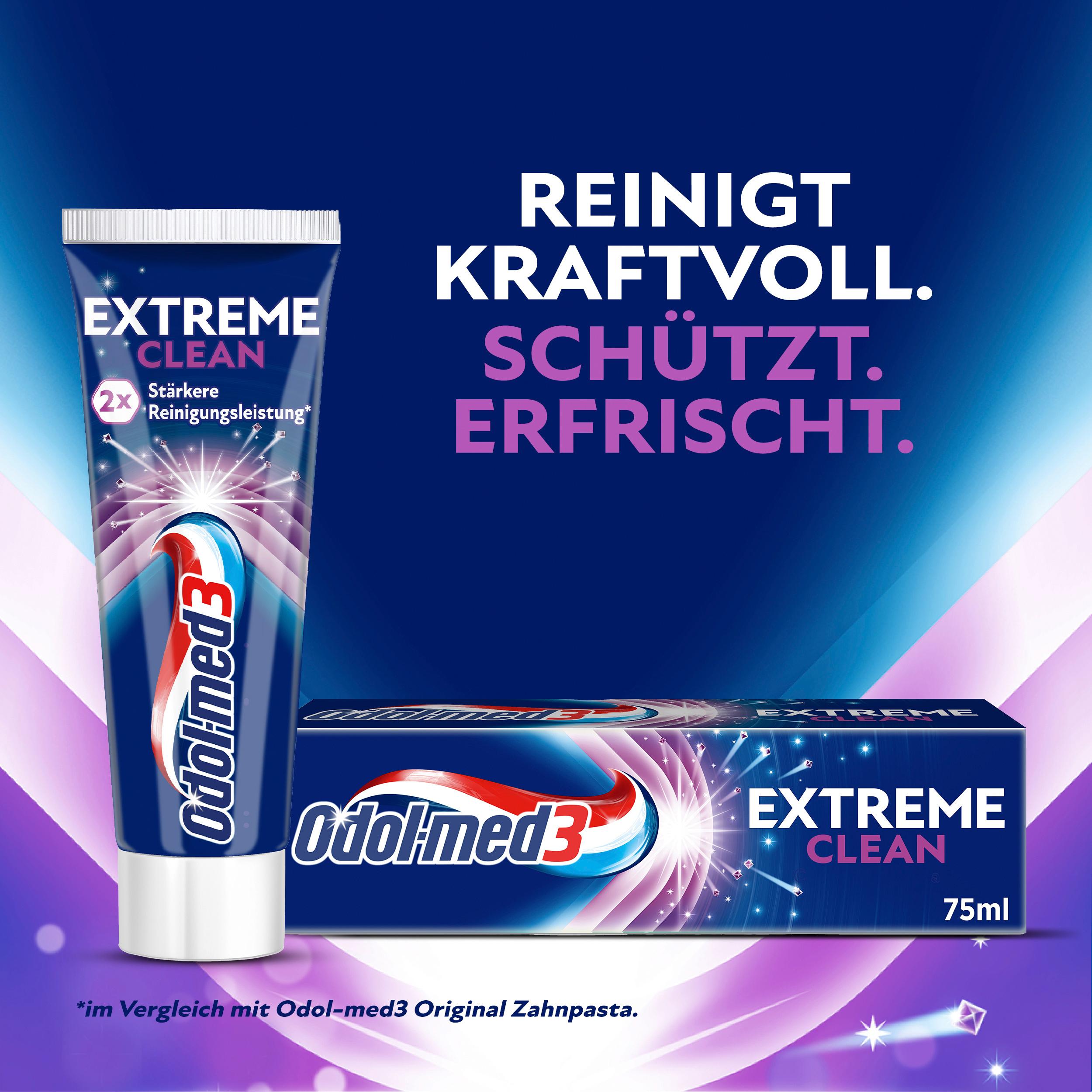 Produktbild Odol-med3 Extreme Clean Tiefenreinigung Zahncreme 8 von 10