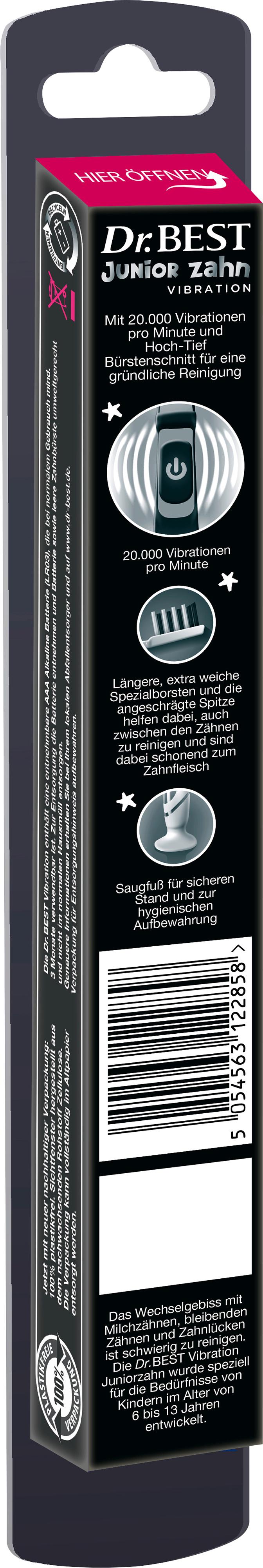 Produktbild Dr.BEST KIDS Vibration Juniorzahn weich Zahnbürste 2 von 9