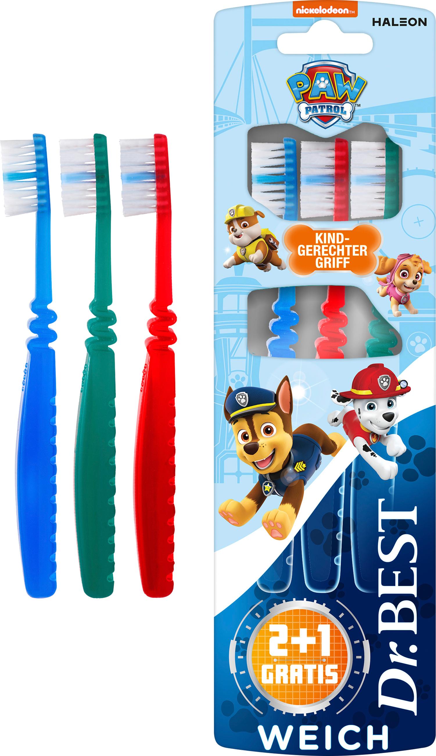 Produktbild Dr.BEST KIDS Milchzahn Paw Patrol Zahnbürste weich 2+1 4 von 7