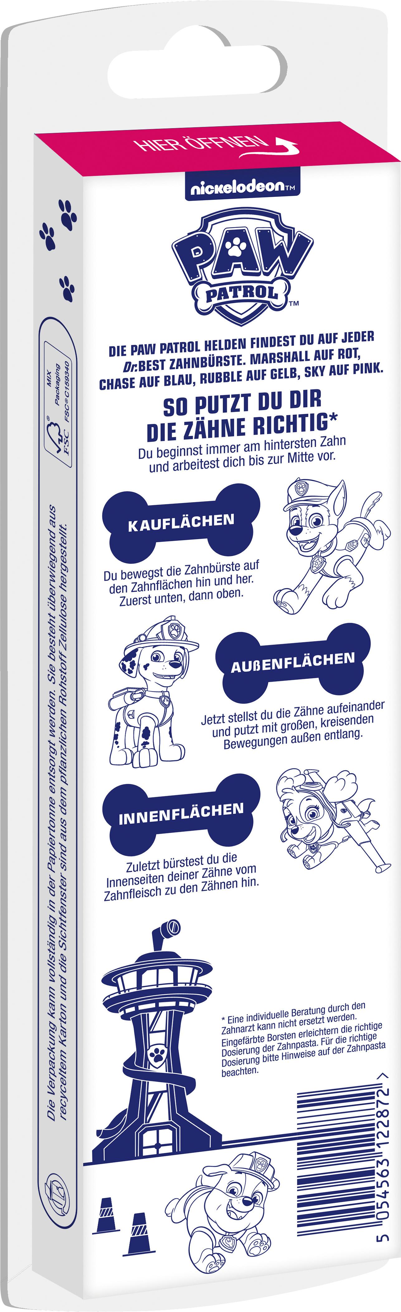 Produktbild Dr.BEST KIDS Milchzahn Paw Patrol Zahnbürste weich 2+1 2 von 7